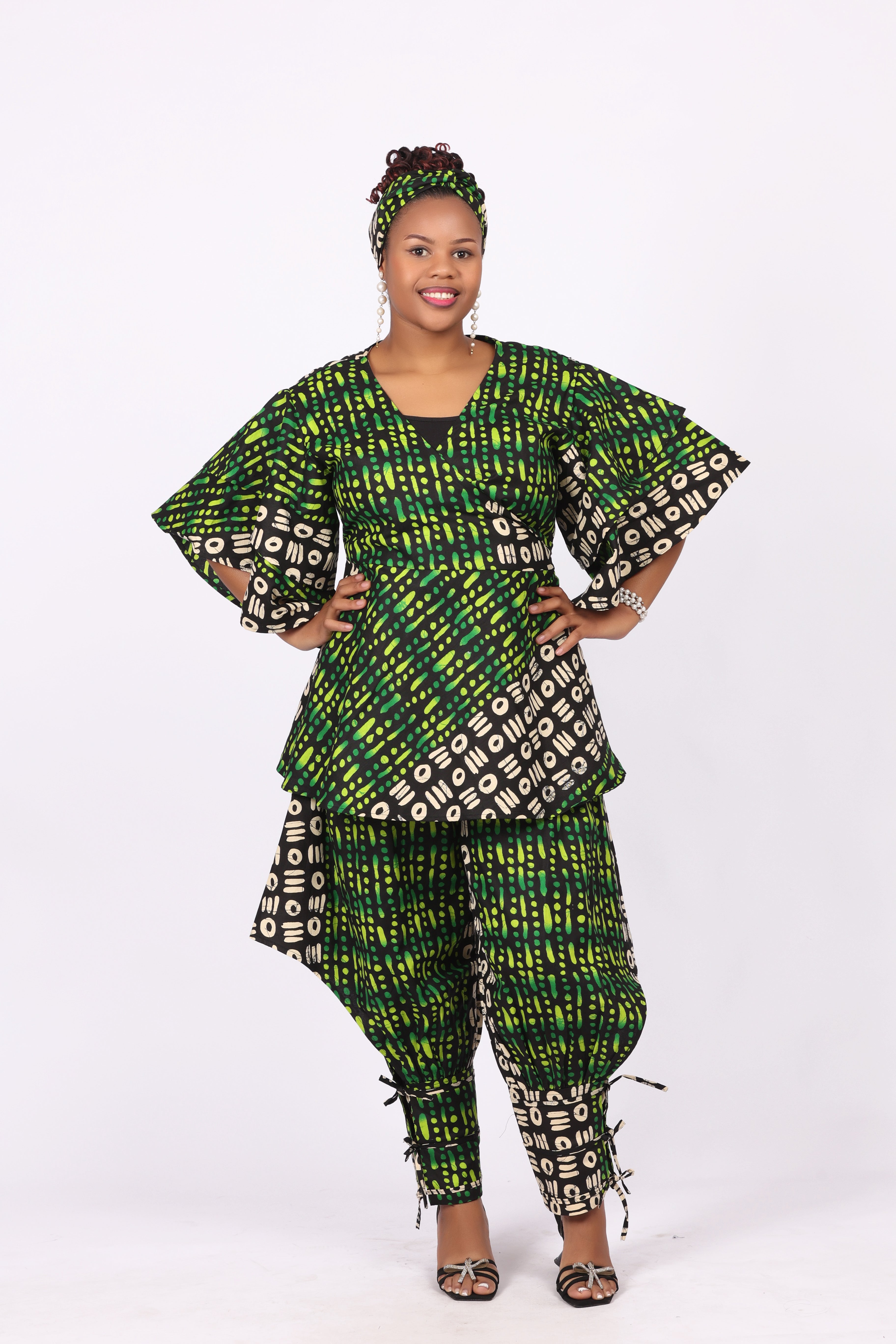 WRAP TOP WITH STRING PANT