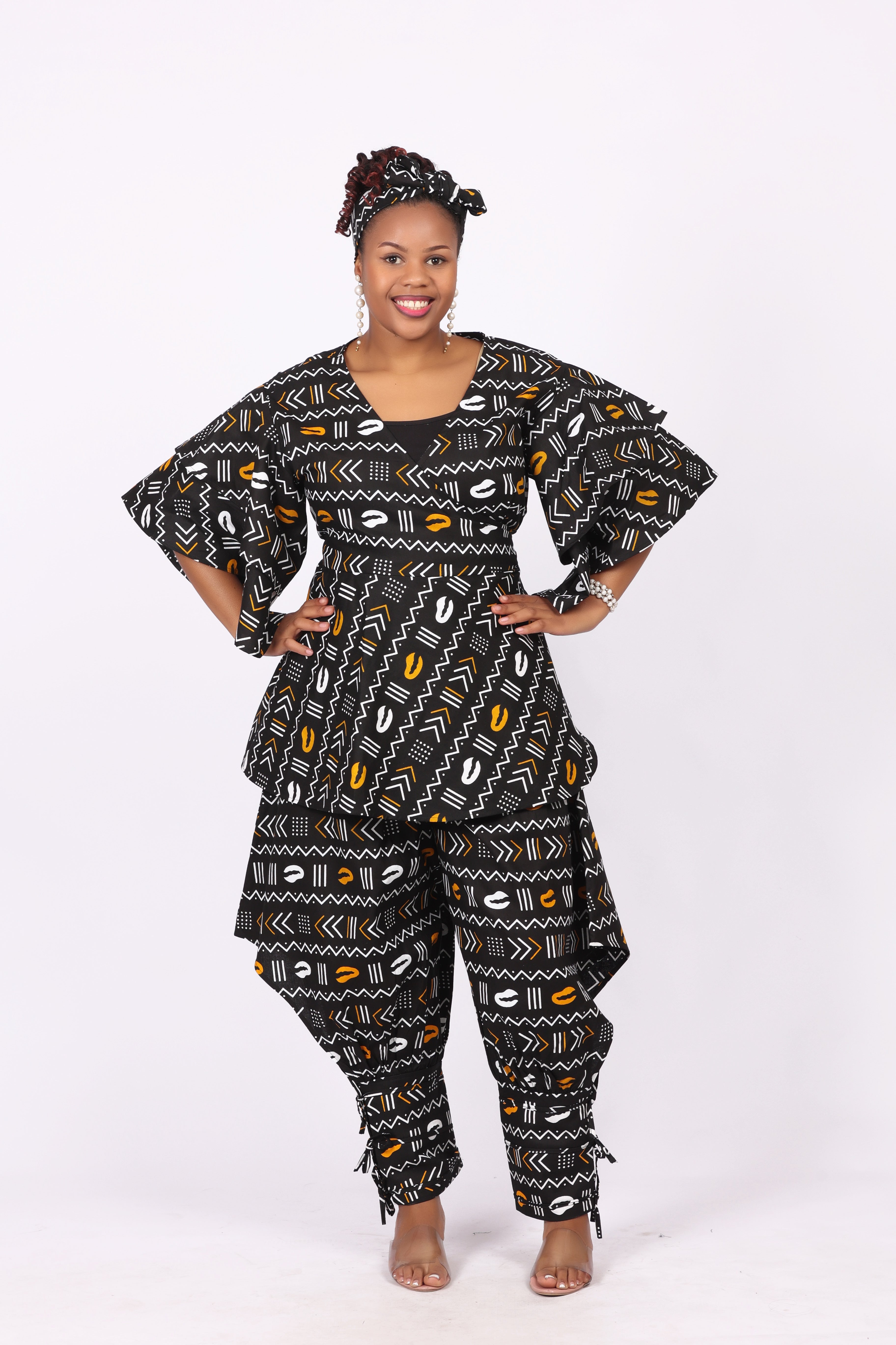 WRAP TOP WITH STRING PANT