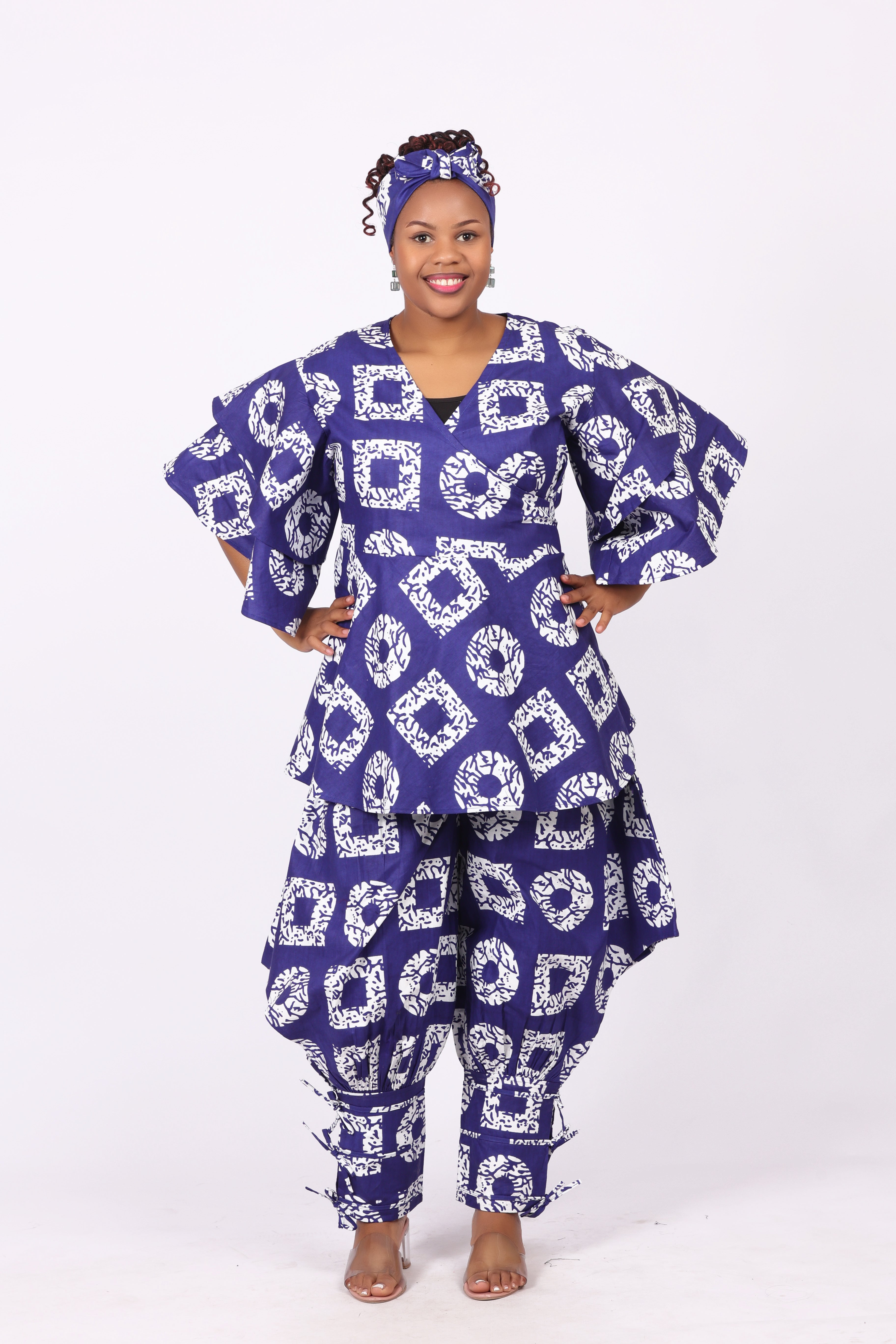 WRAP TOP WITH STRING PANT