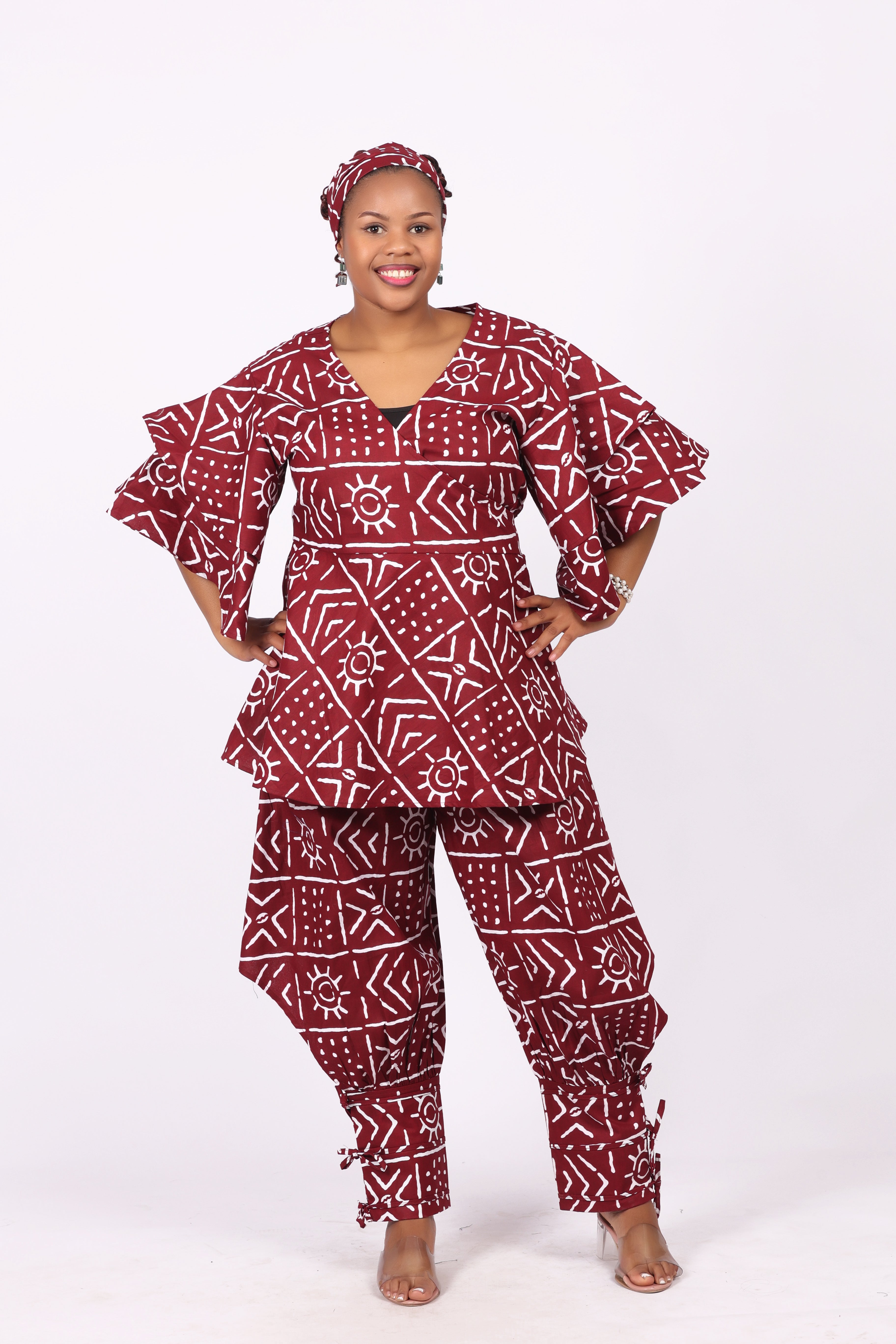 WRAP TOP WITH STRING PANT