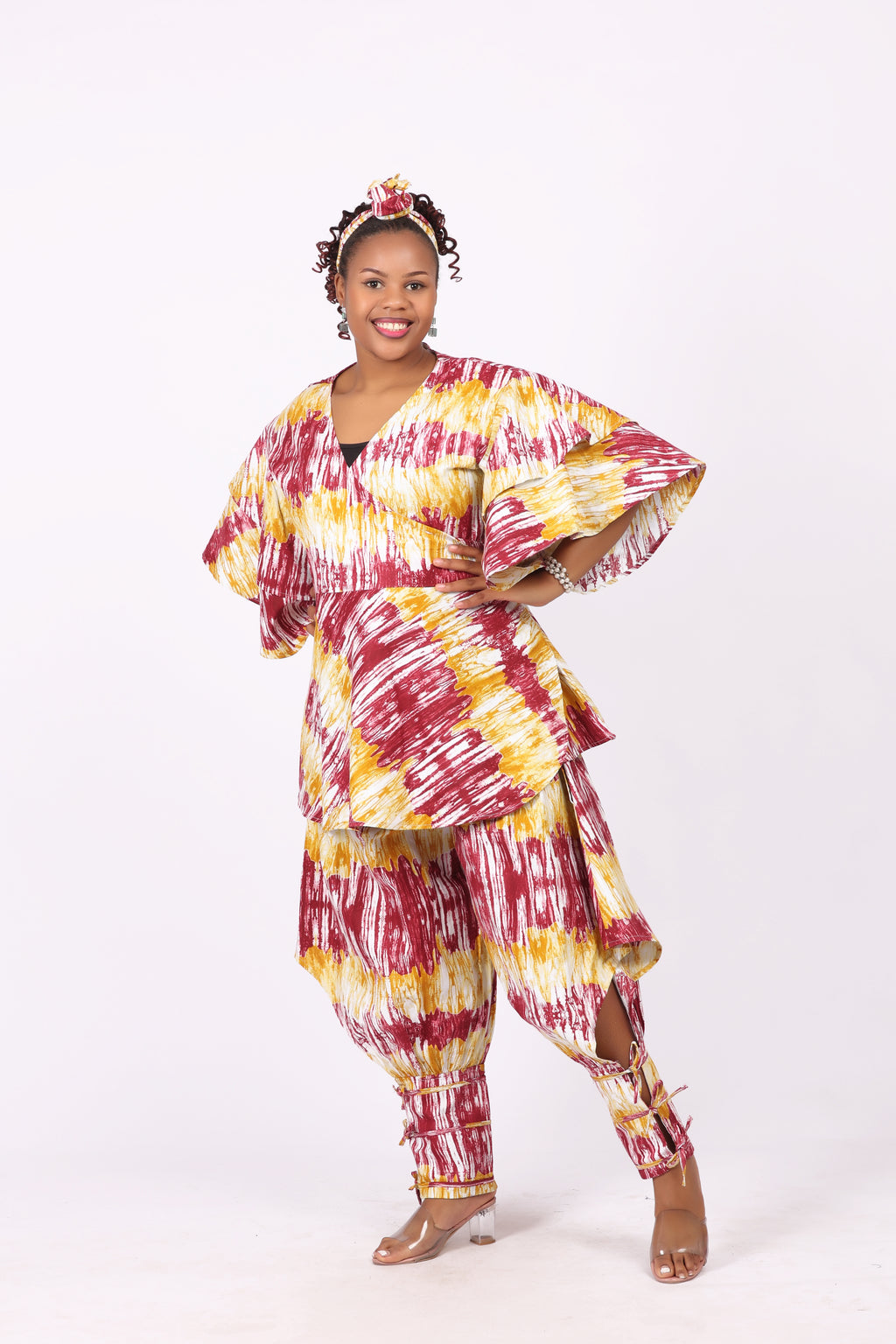 WRAP TOP WITH STRING PANT