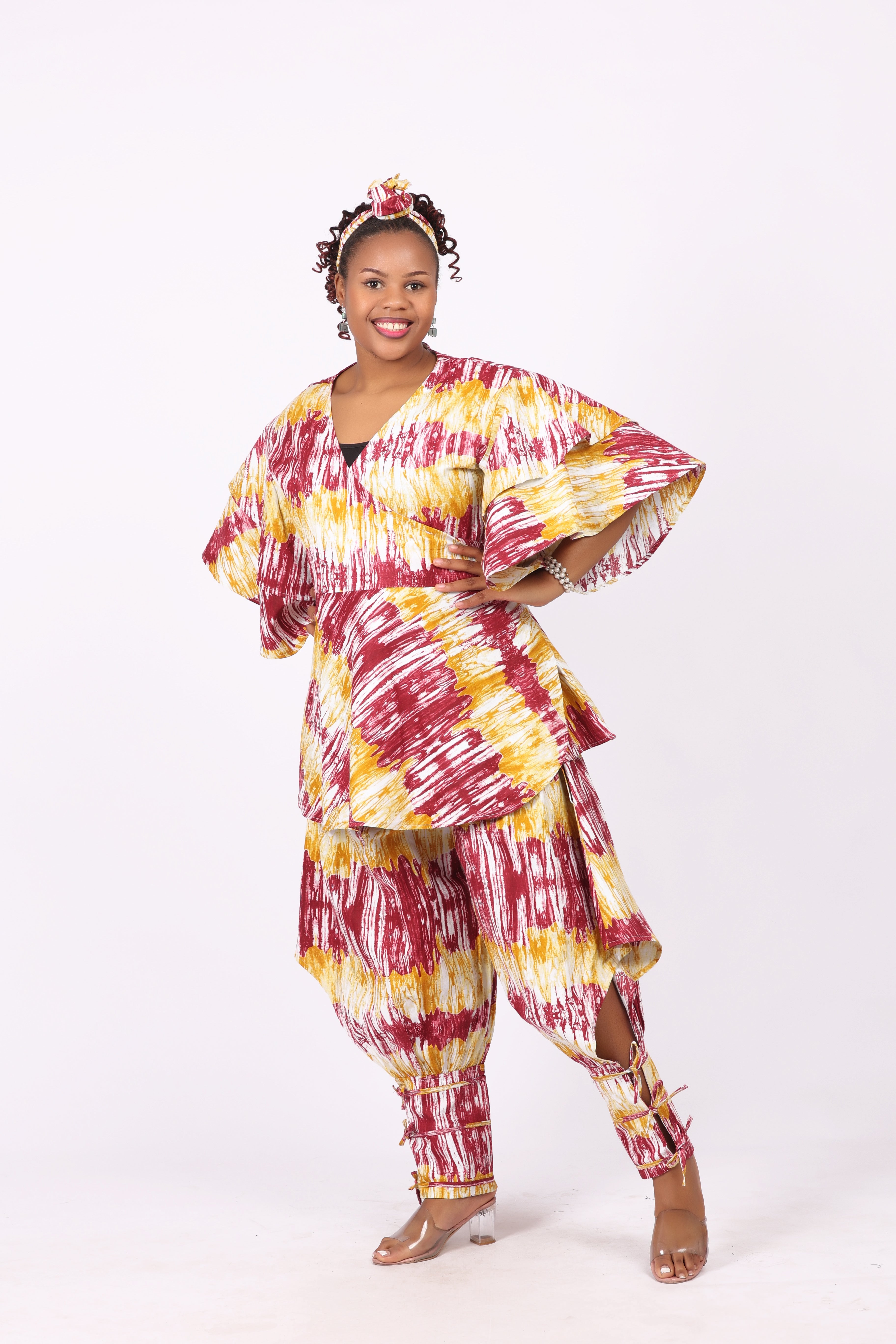 WRAP TOP WITH STRING PANT