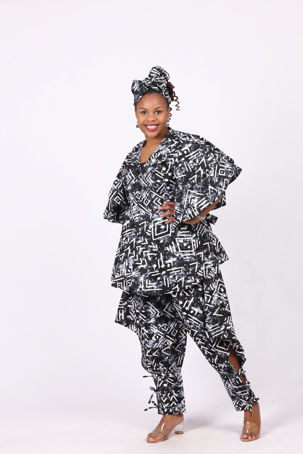 WRAP TOP WITH STRING PANT