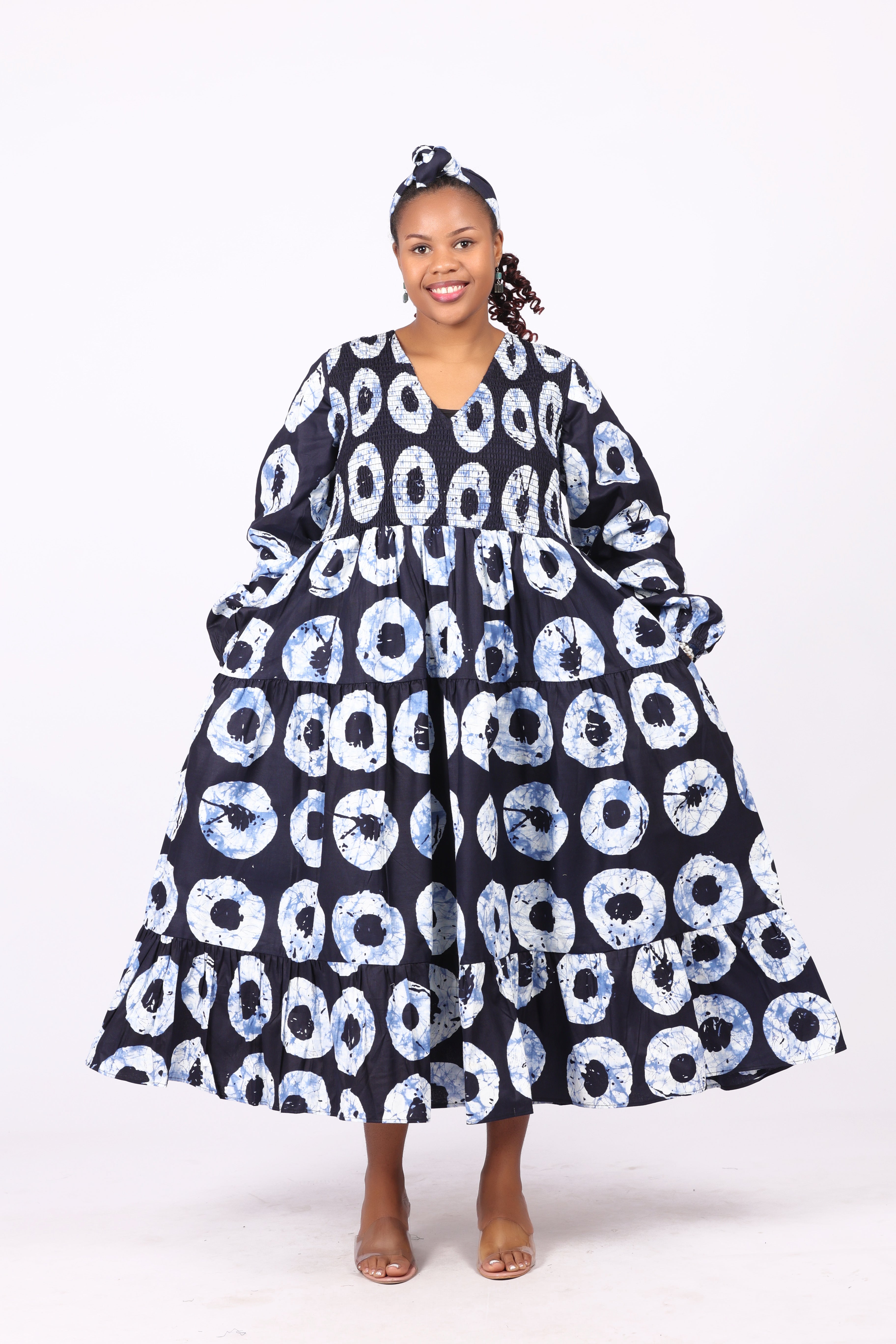 Midi lenth Ankara Dress