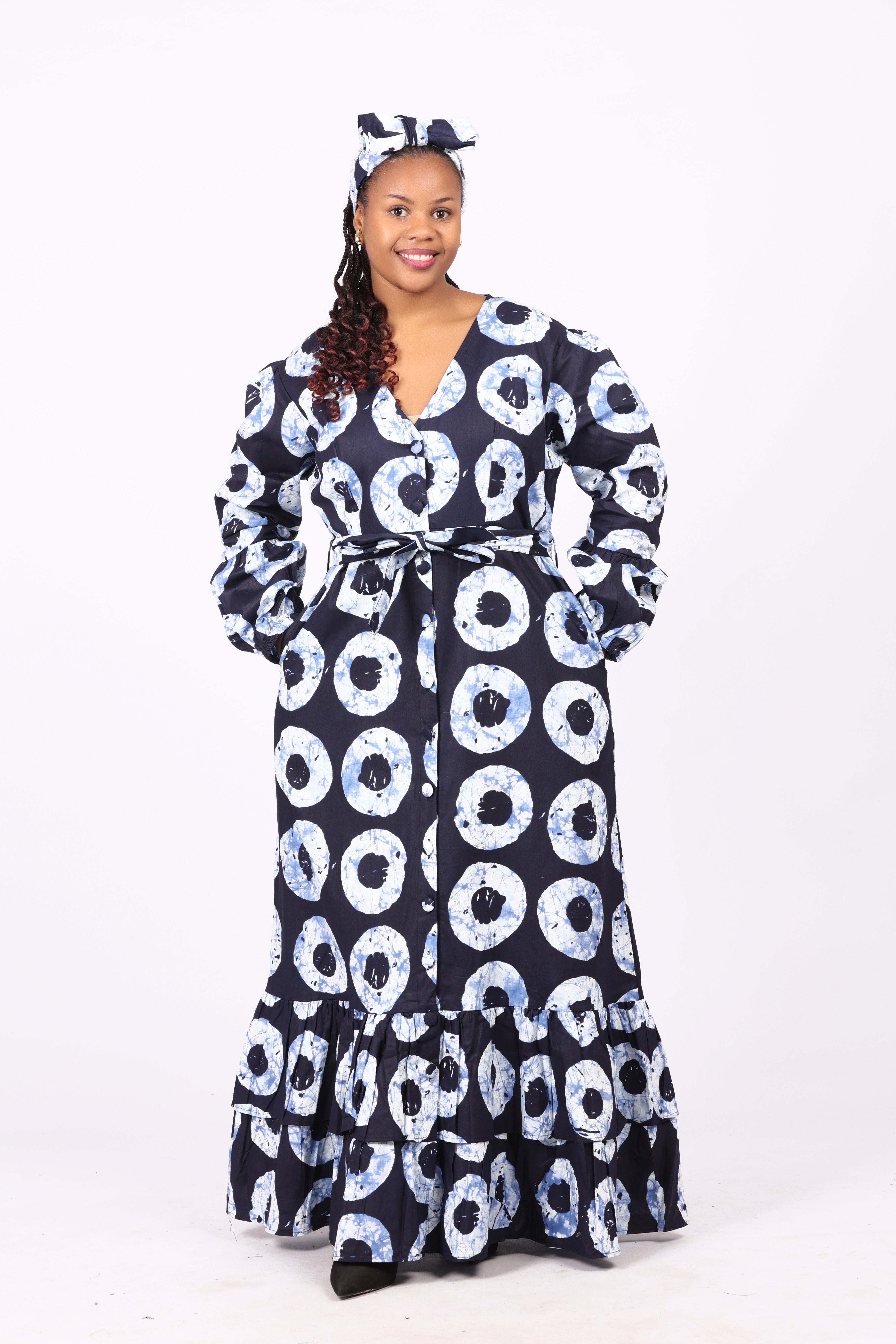 Long button down dress