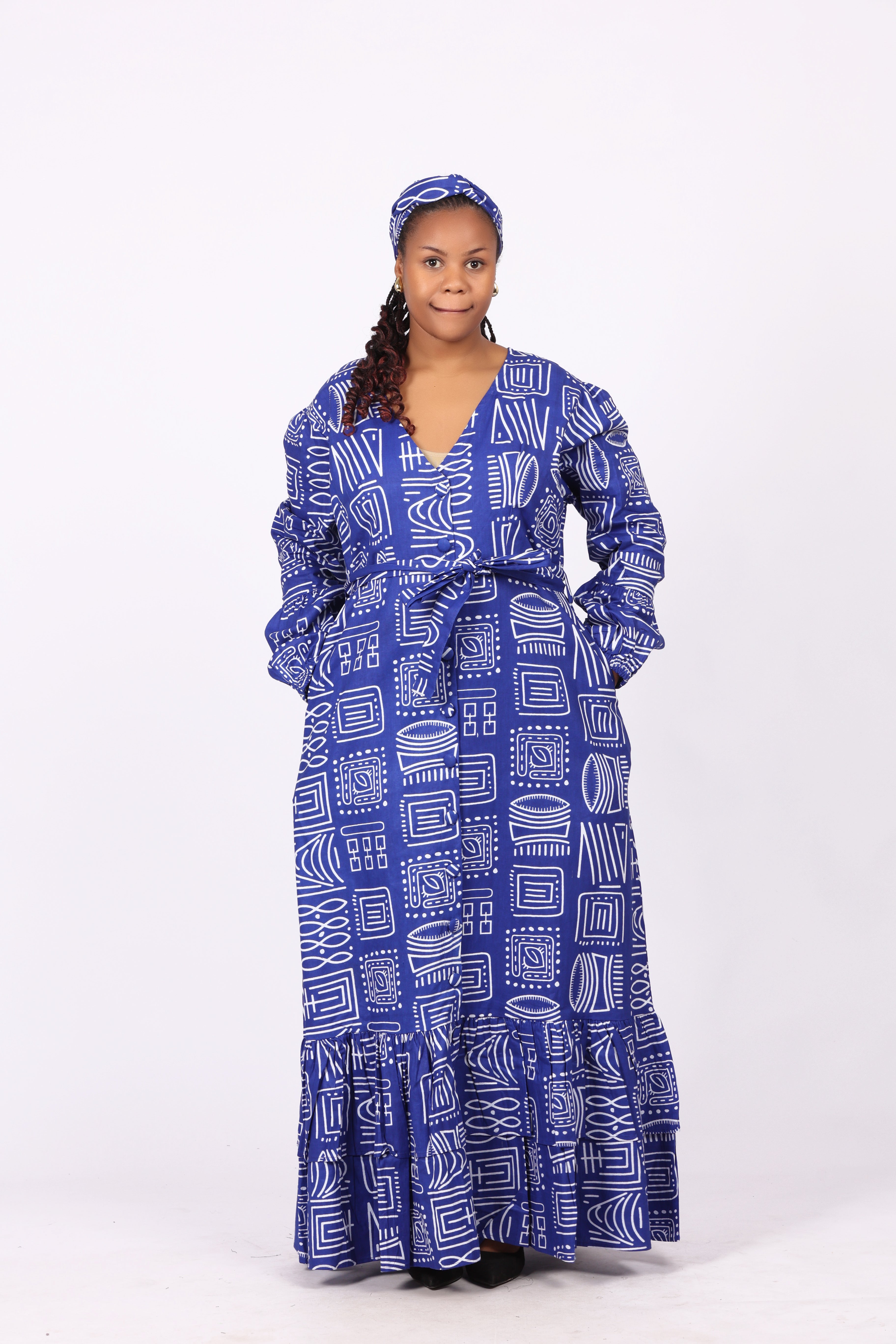 Long button down dress