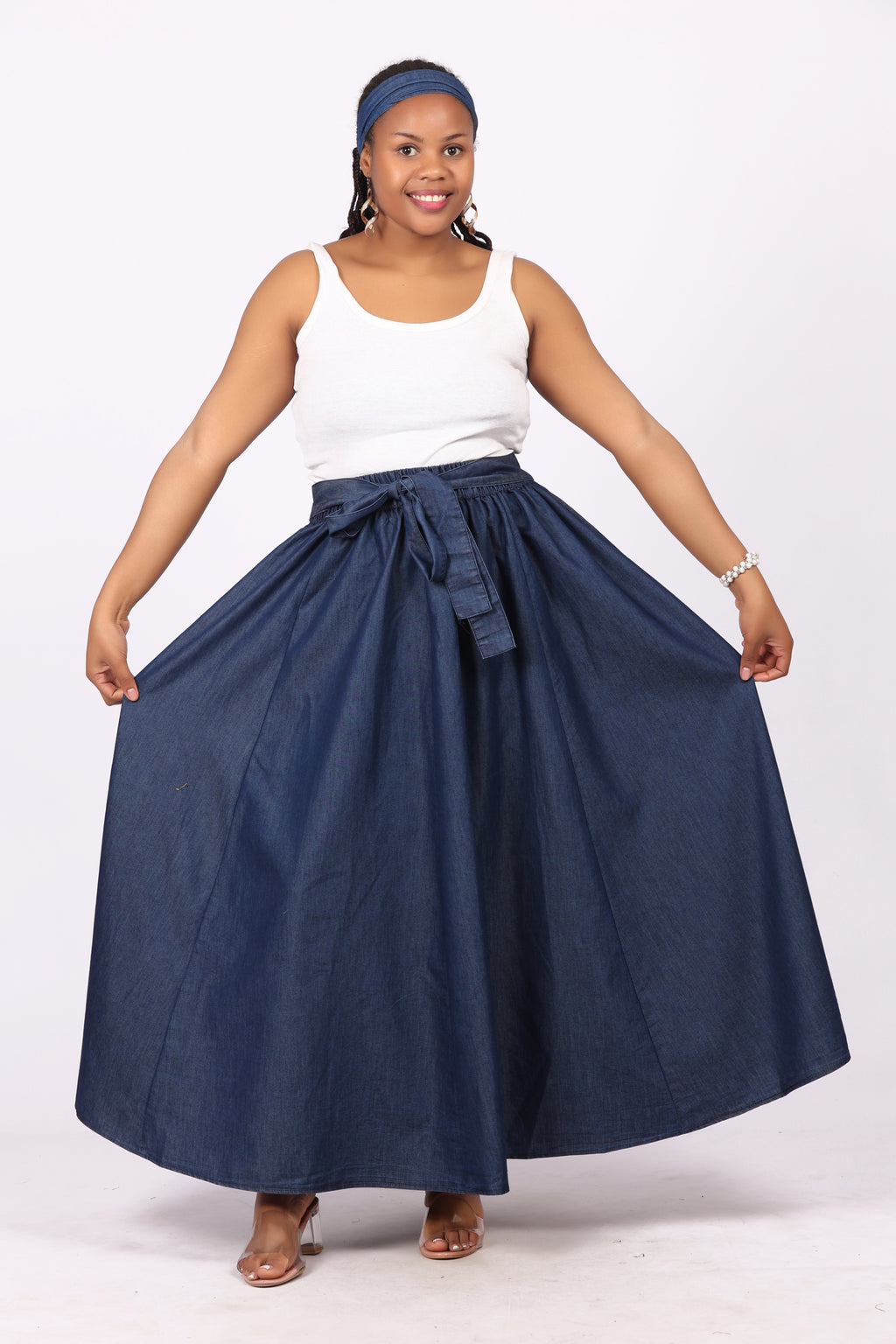 Denim Maxi Skirt