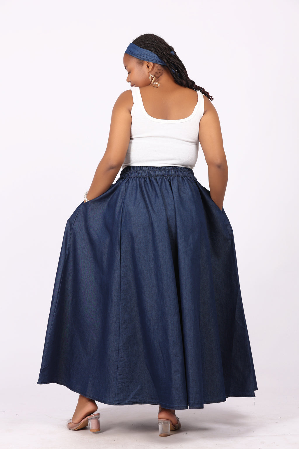 Denim Maxi Skirt