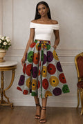 Midi Length Ankara Skirt