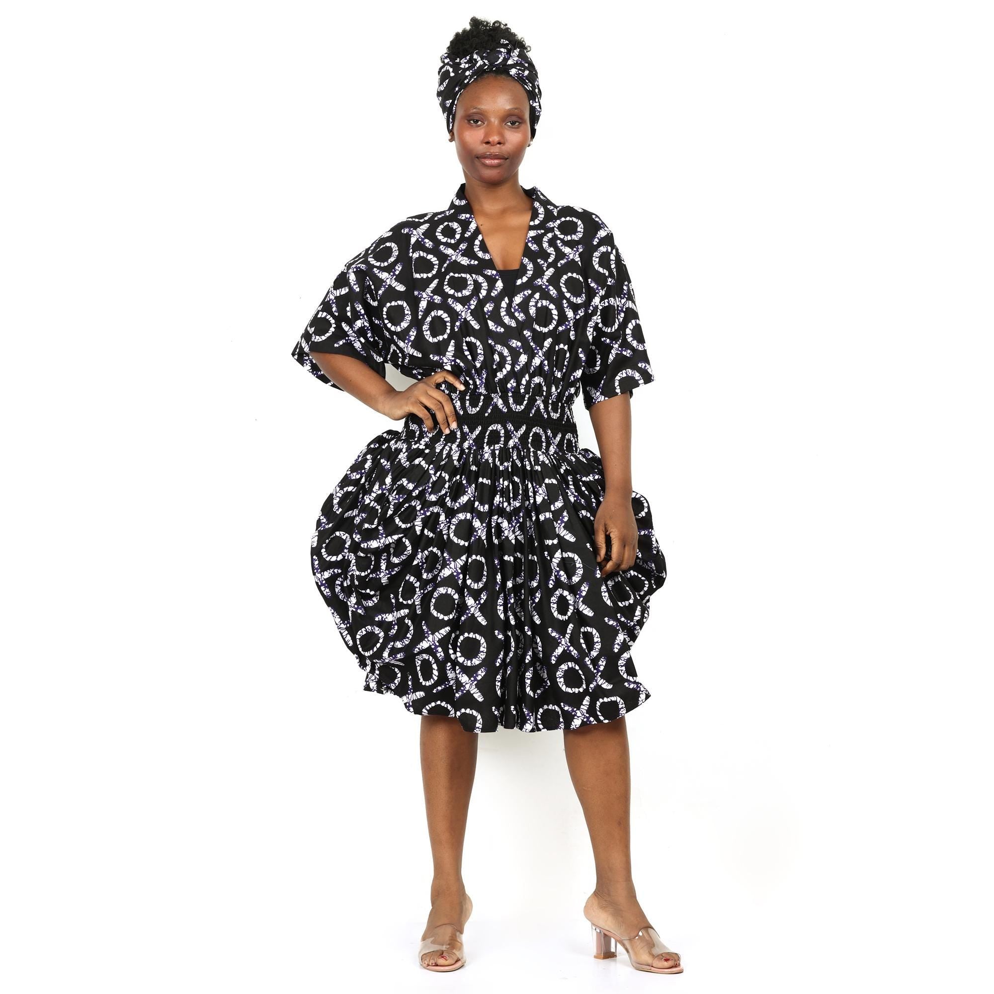 Ankara Balloon Dress
