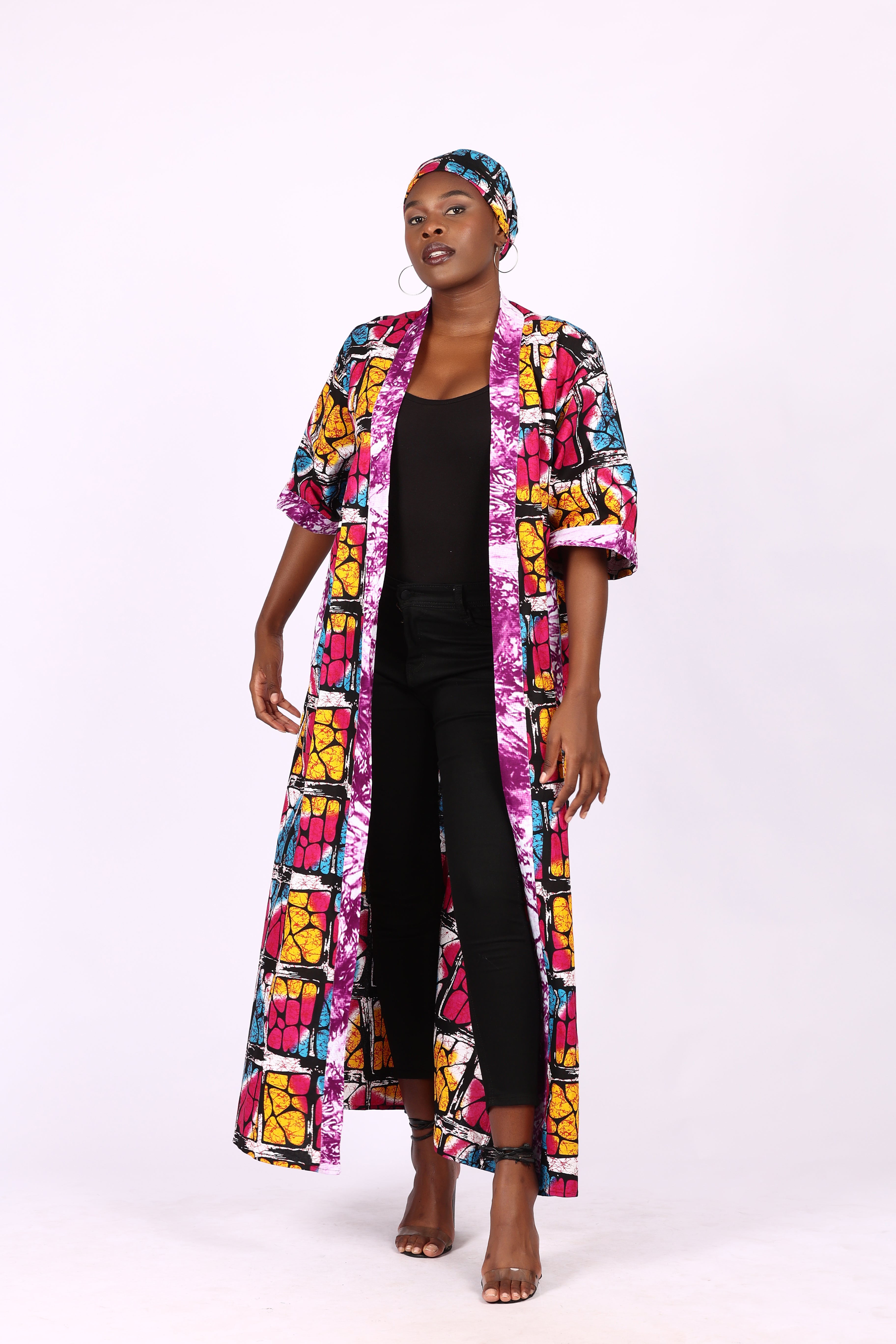 LONG KIMONO SHORT SLEEVE