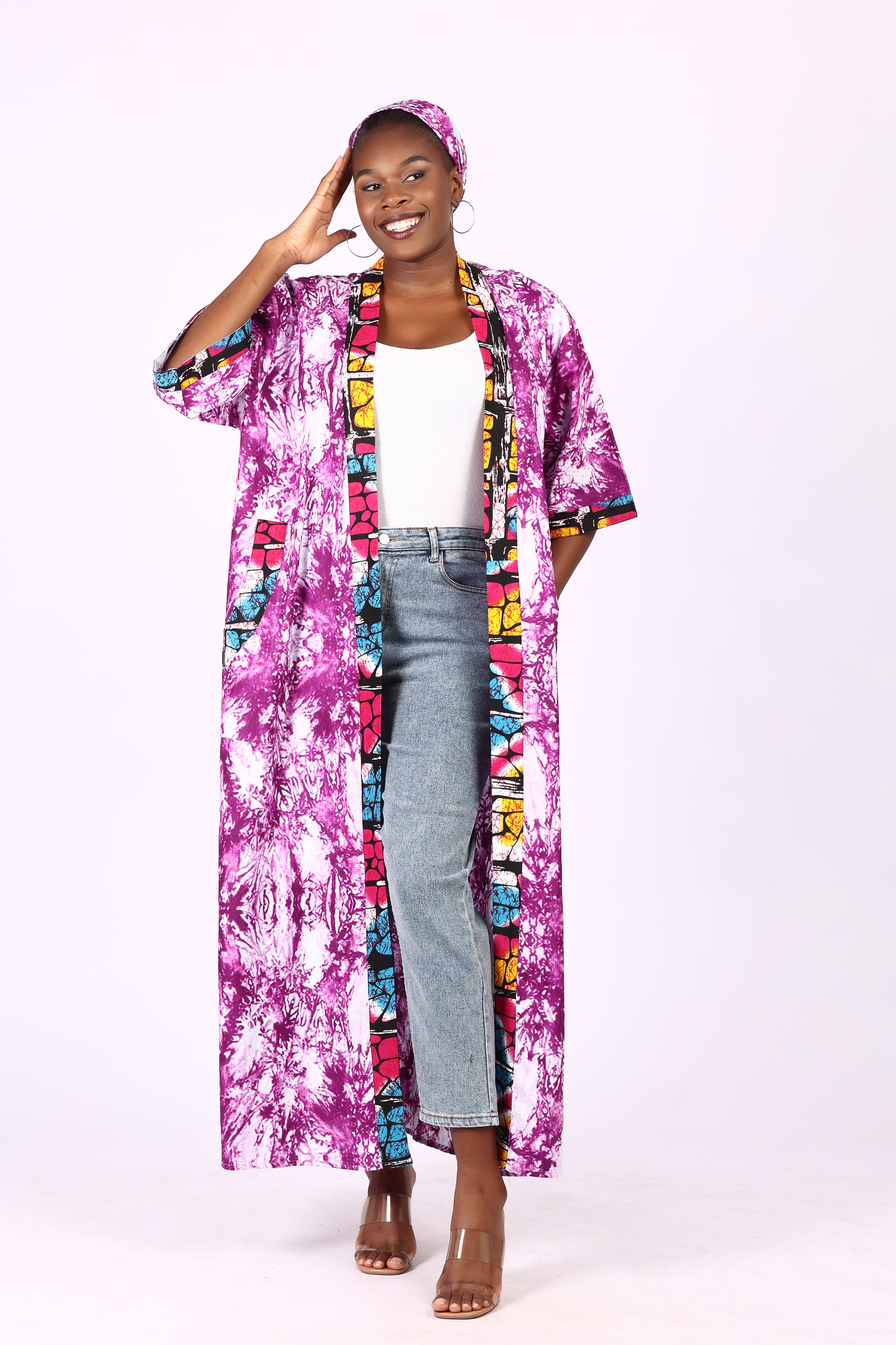 LONG KIMONO SHORT SLEEVE