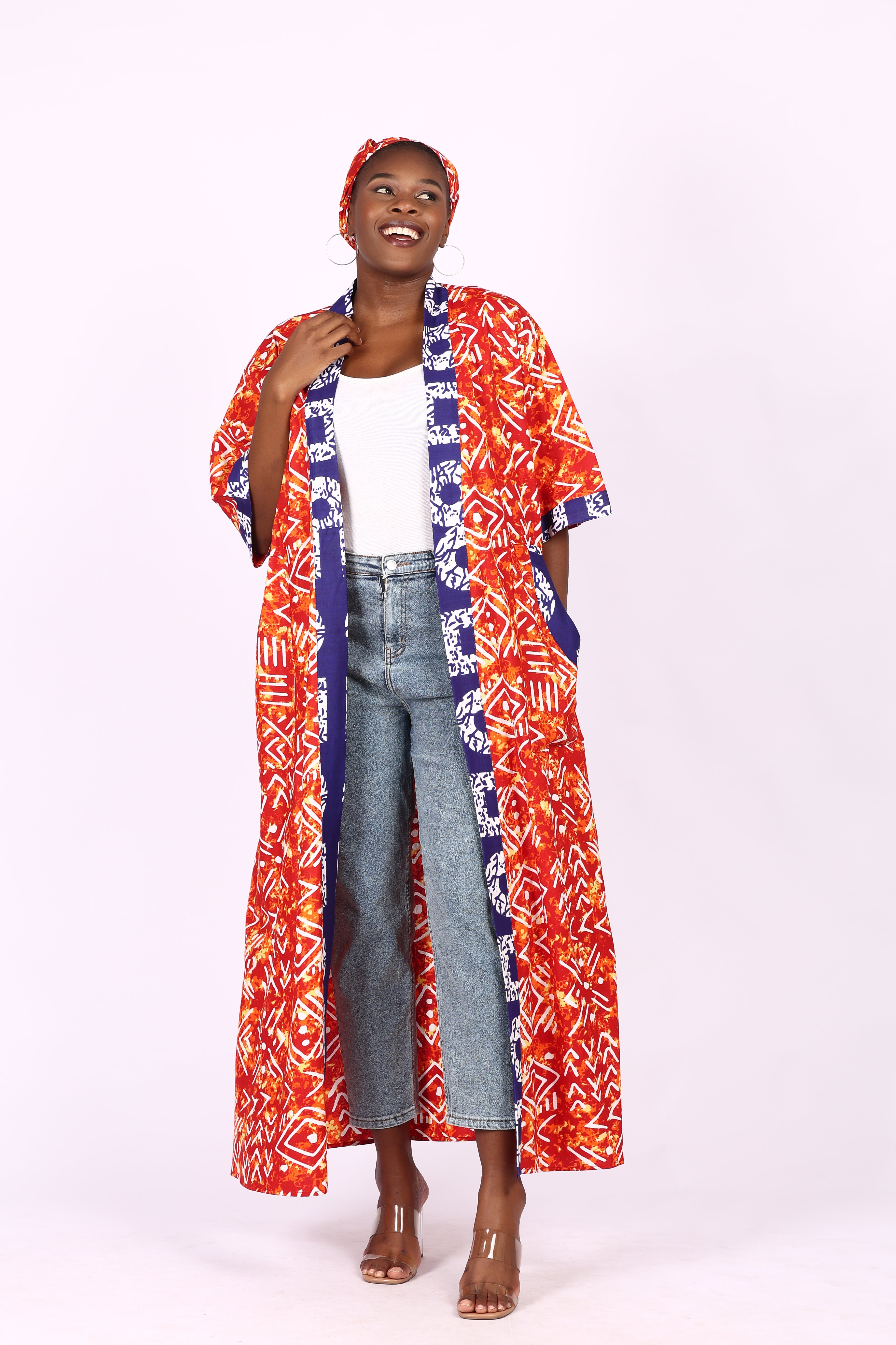 LONG KIMONO SHORT SLEEVE