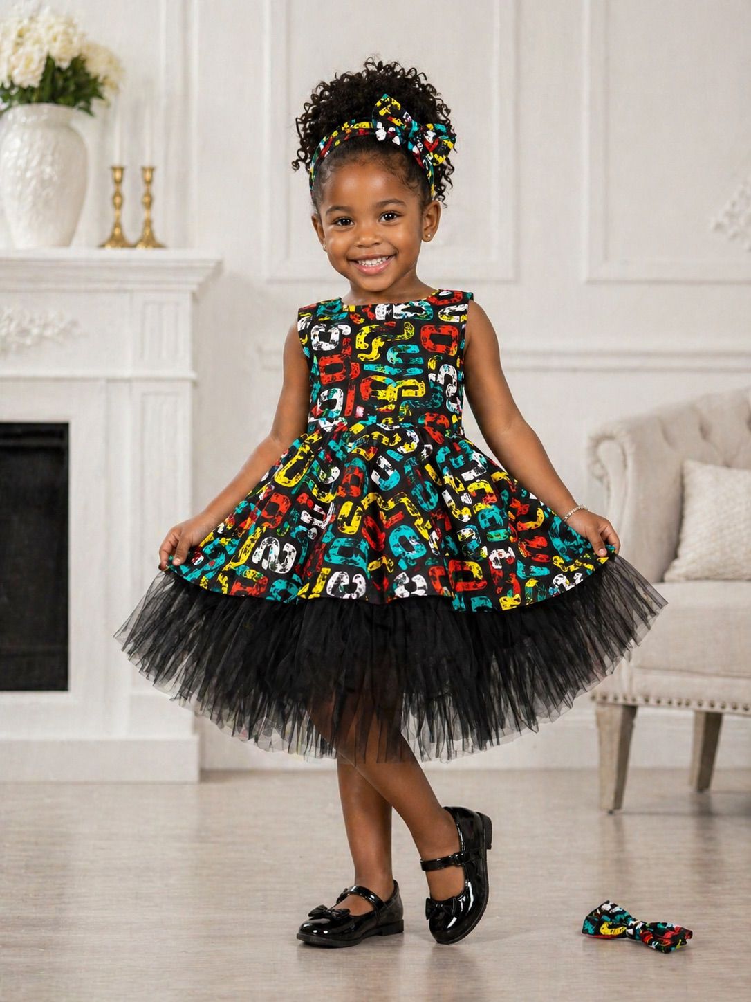 Girls Ankara Dress - 04-14 Years