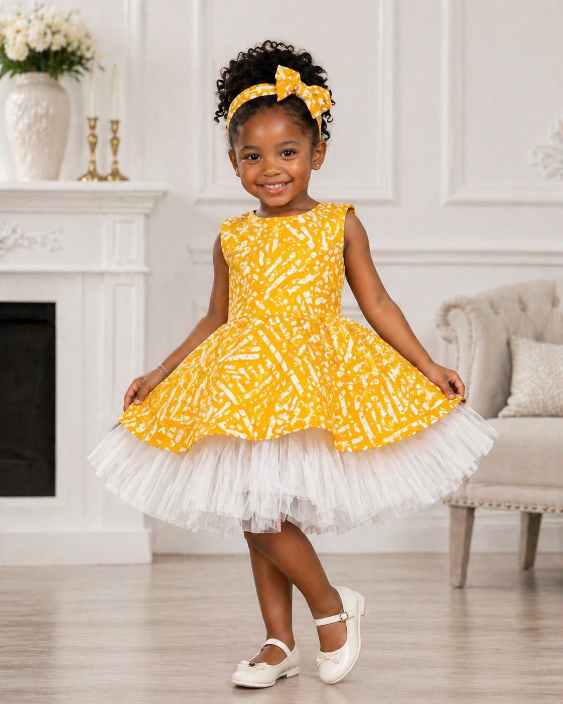 Girls Ankara Dress - 04-14 Years