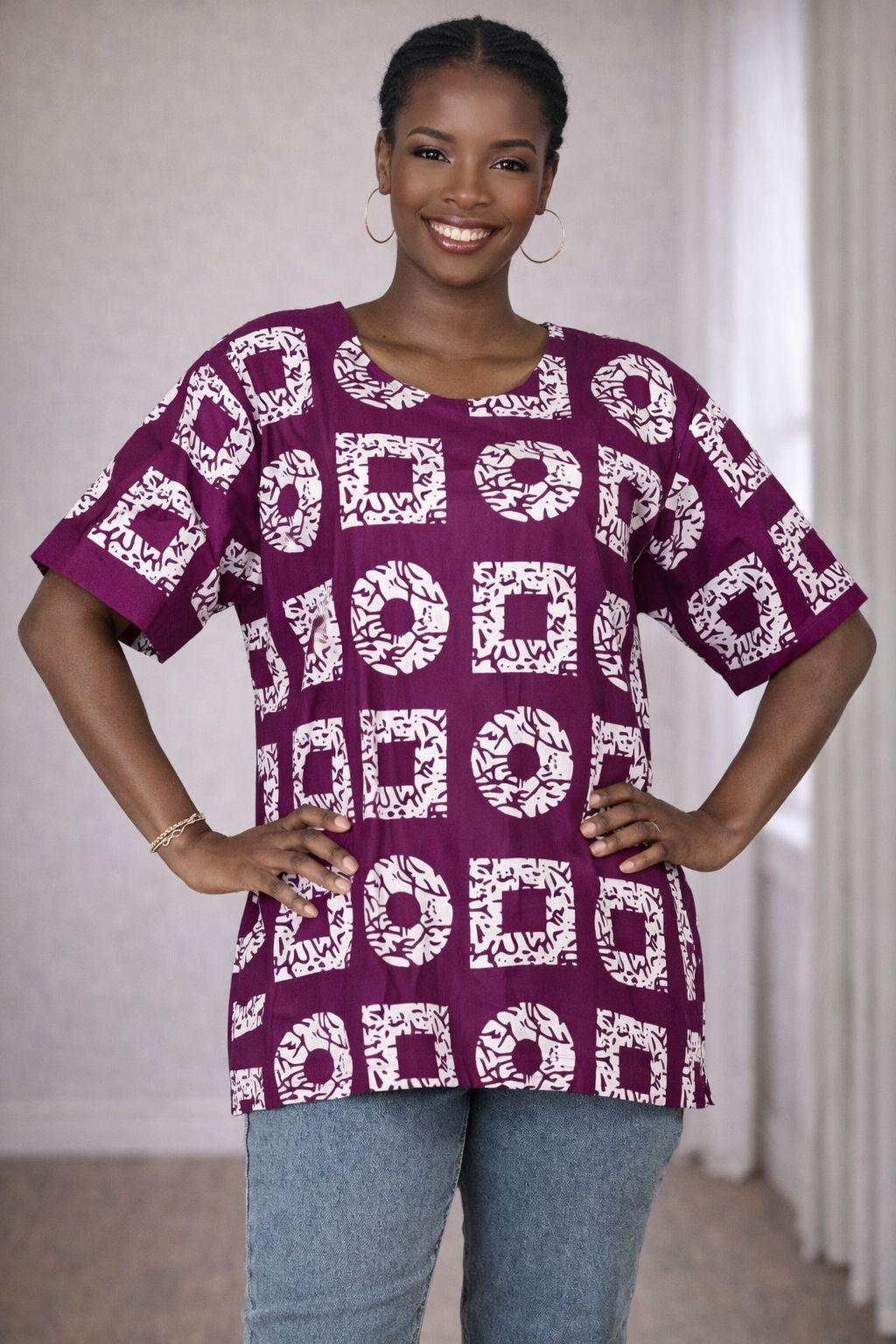 Ankara Top With Head Wrap