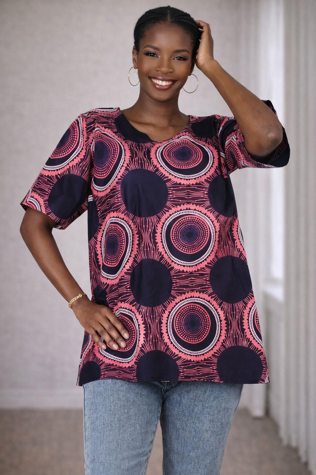 Ankara Top With Head Wrap