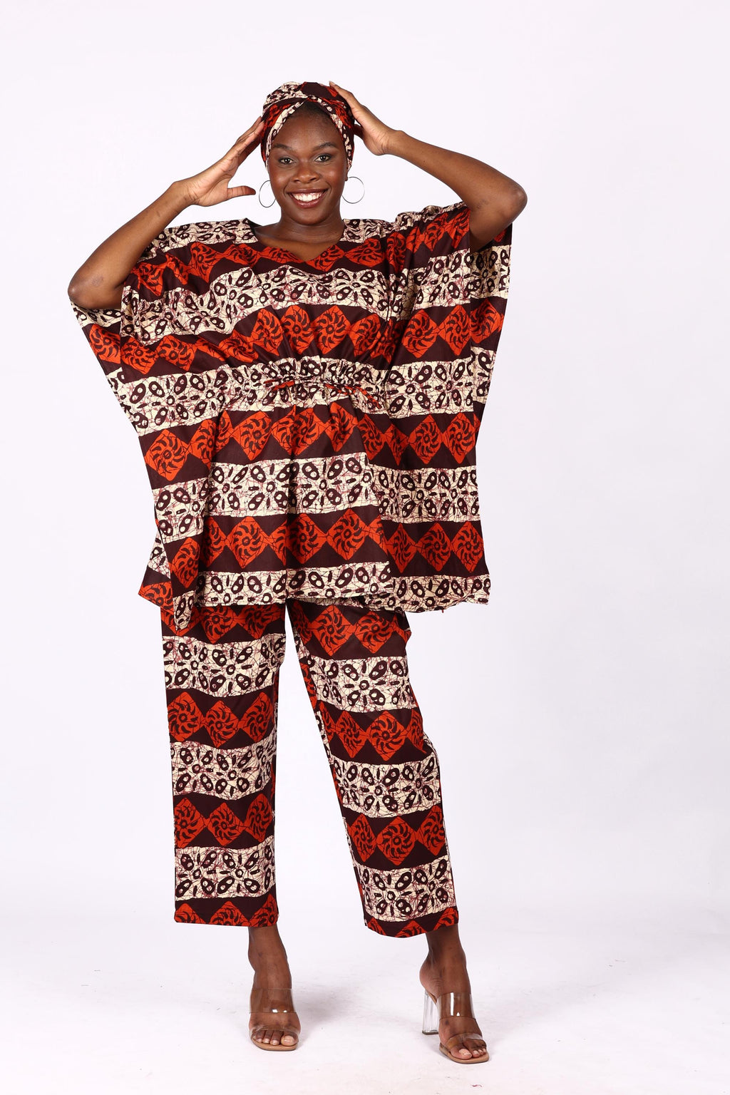 Peplum Cord Set (Top and Pant - Free Size)