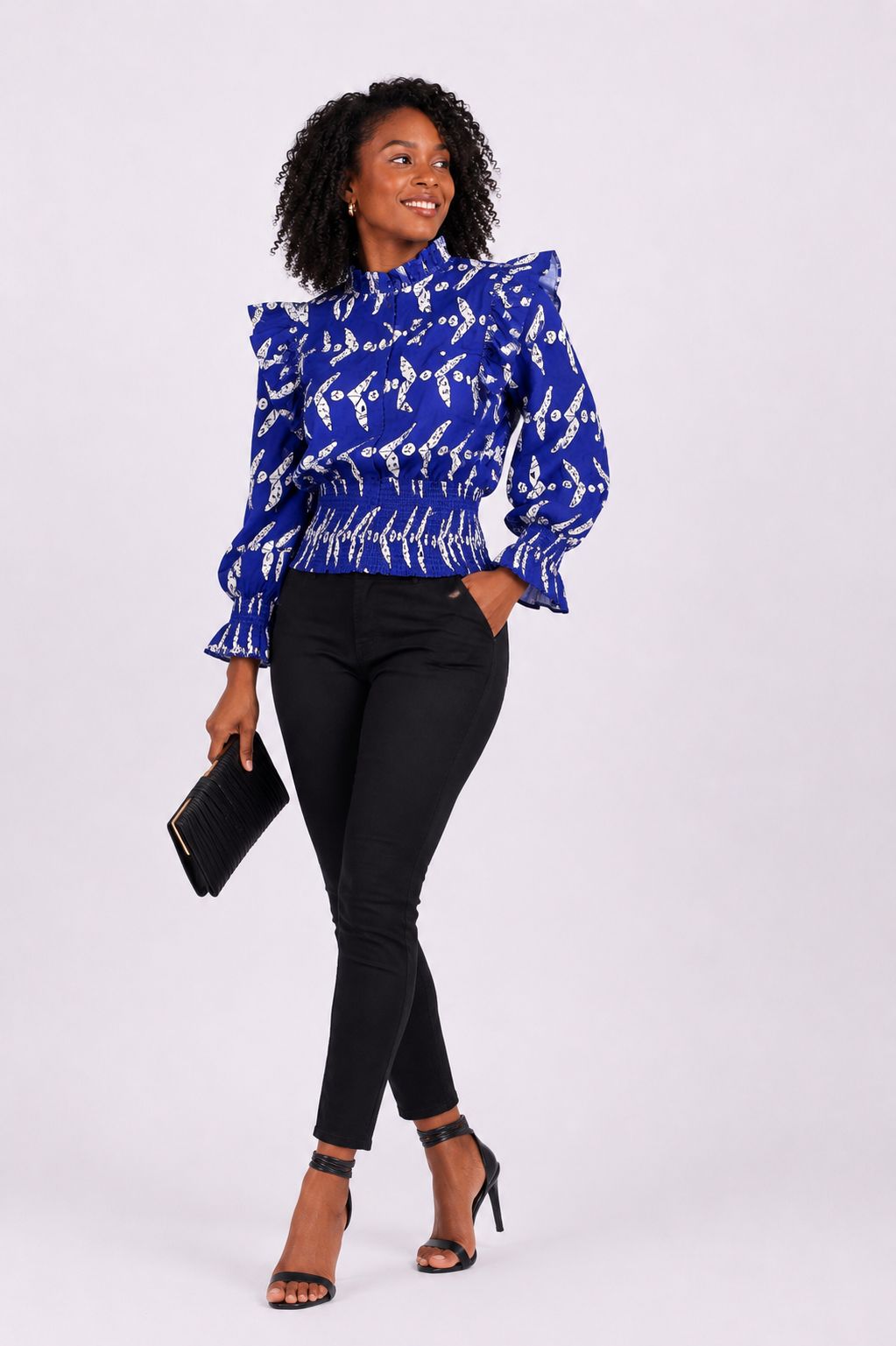 Ankara Puff Sleeve Top