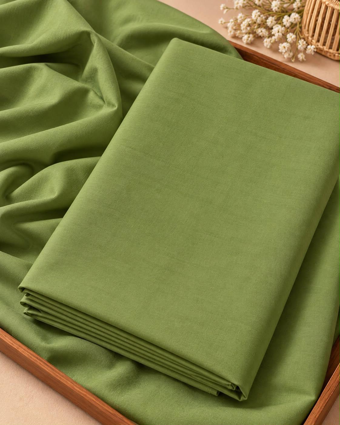 Olive Grove Solid Cotton Fabric – 6-Yard Piece