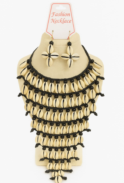 Cowrie Shell Necklace - 3 Pc