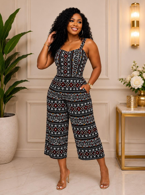 Jumpsuit with matching Wrap