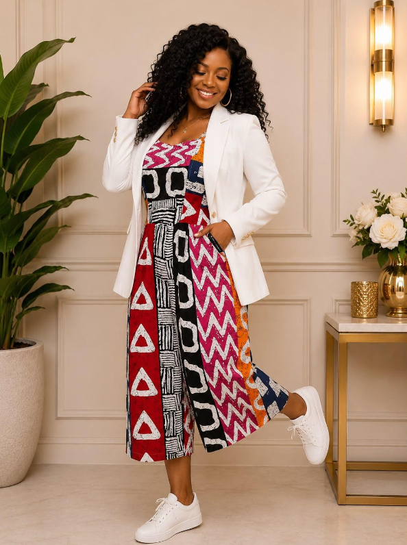 Jumpsuit with matching Wrap