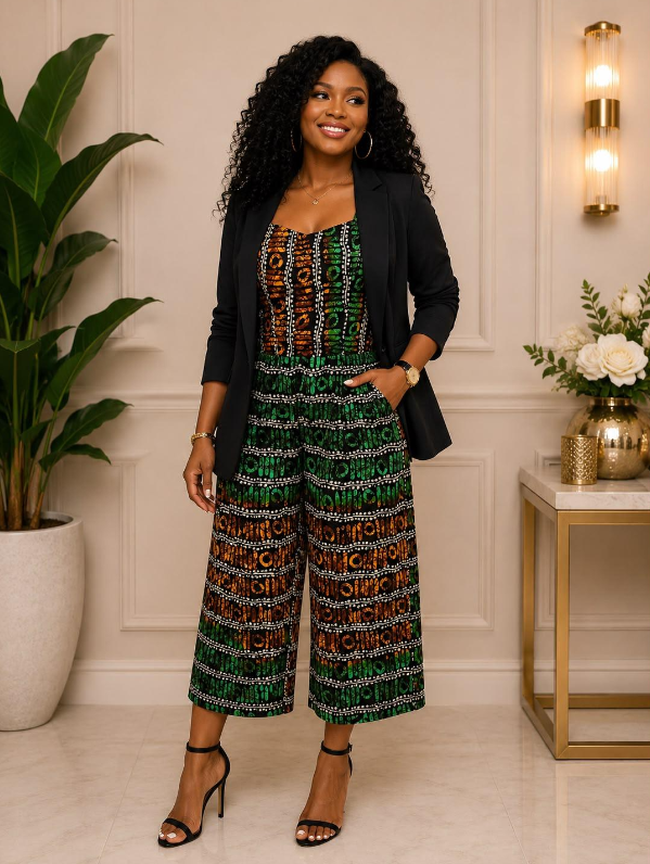 Jumpsuit with matching Wrap