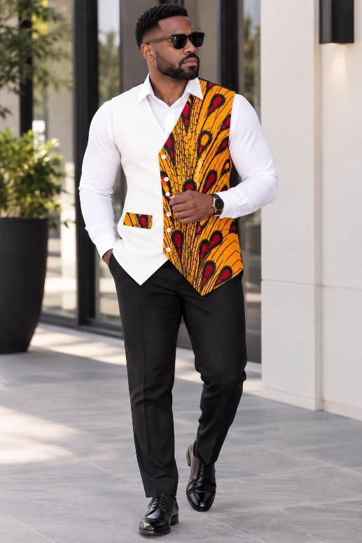 Men’s Ankara Vest