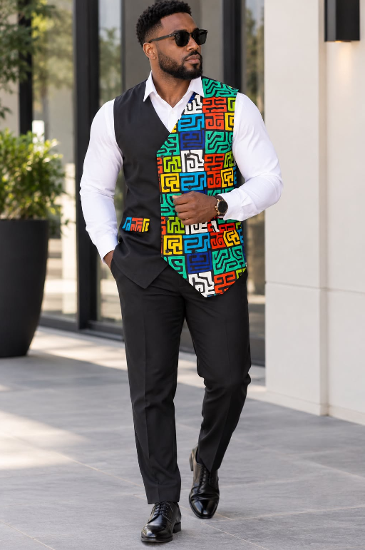 Men’s Ankara Vest