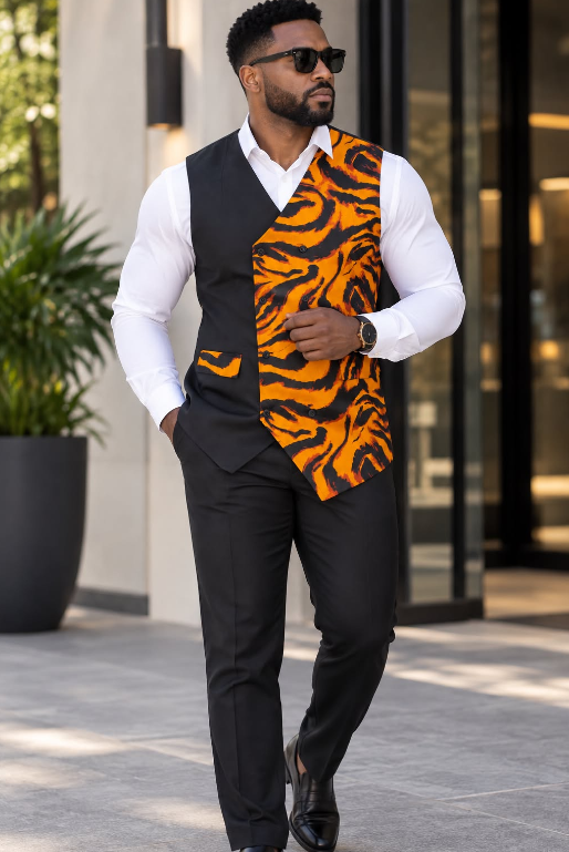 Men’s Ankara Vest