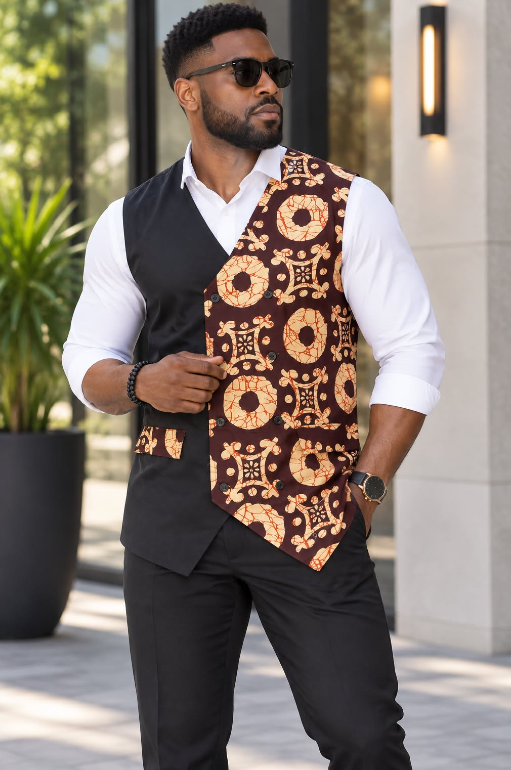Men’s Ankara Vest