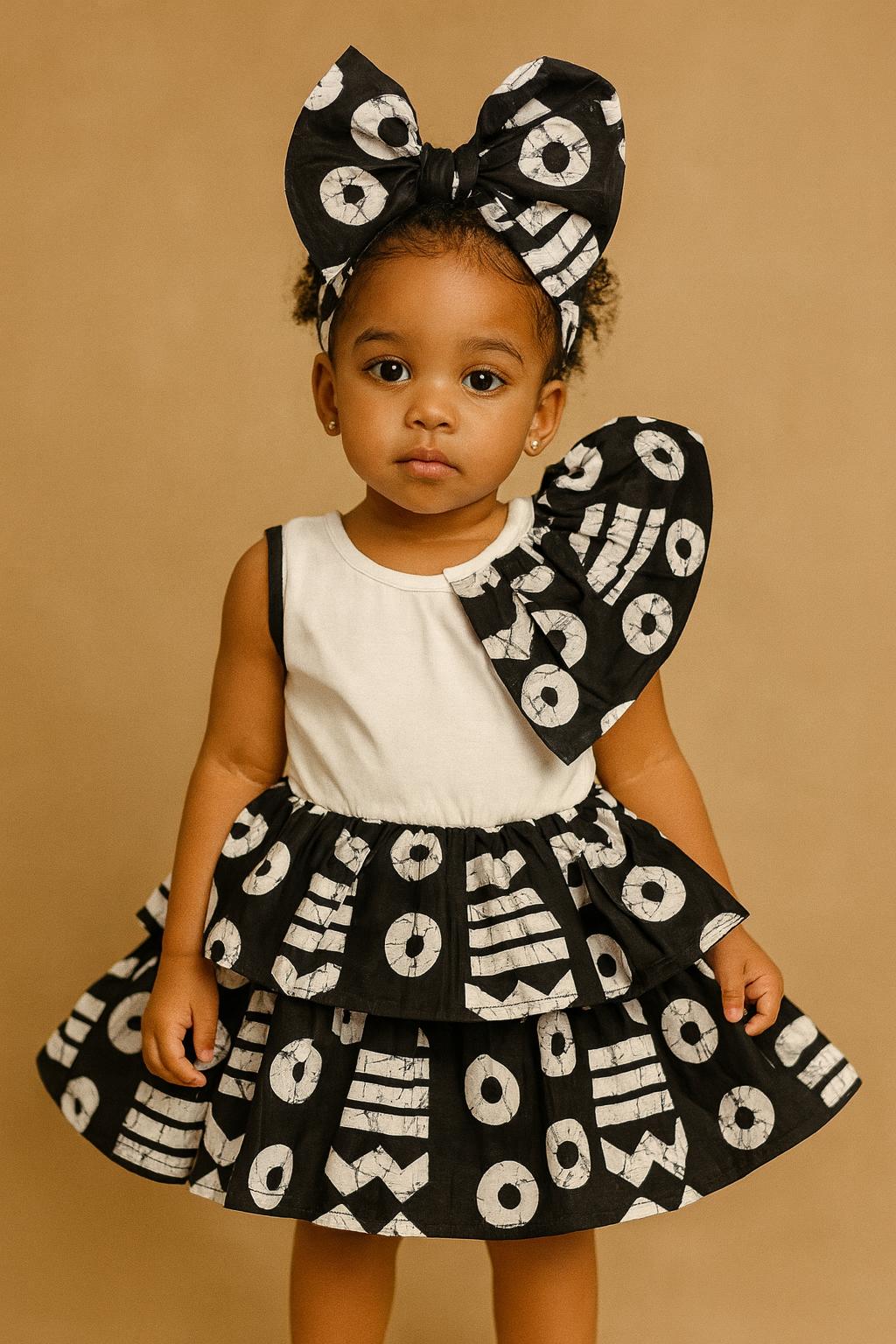 Girls Ankara Dress- 02-12 Years