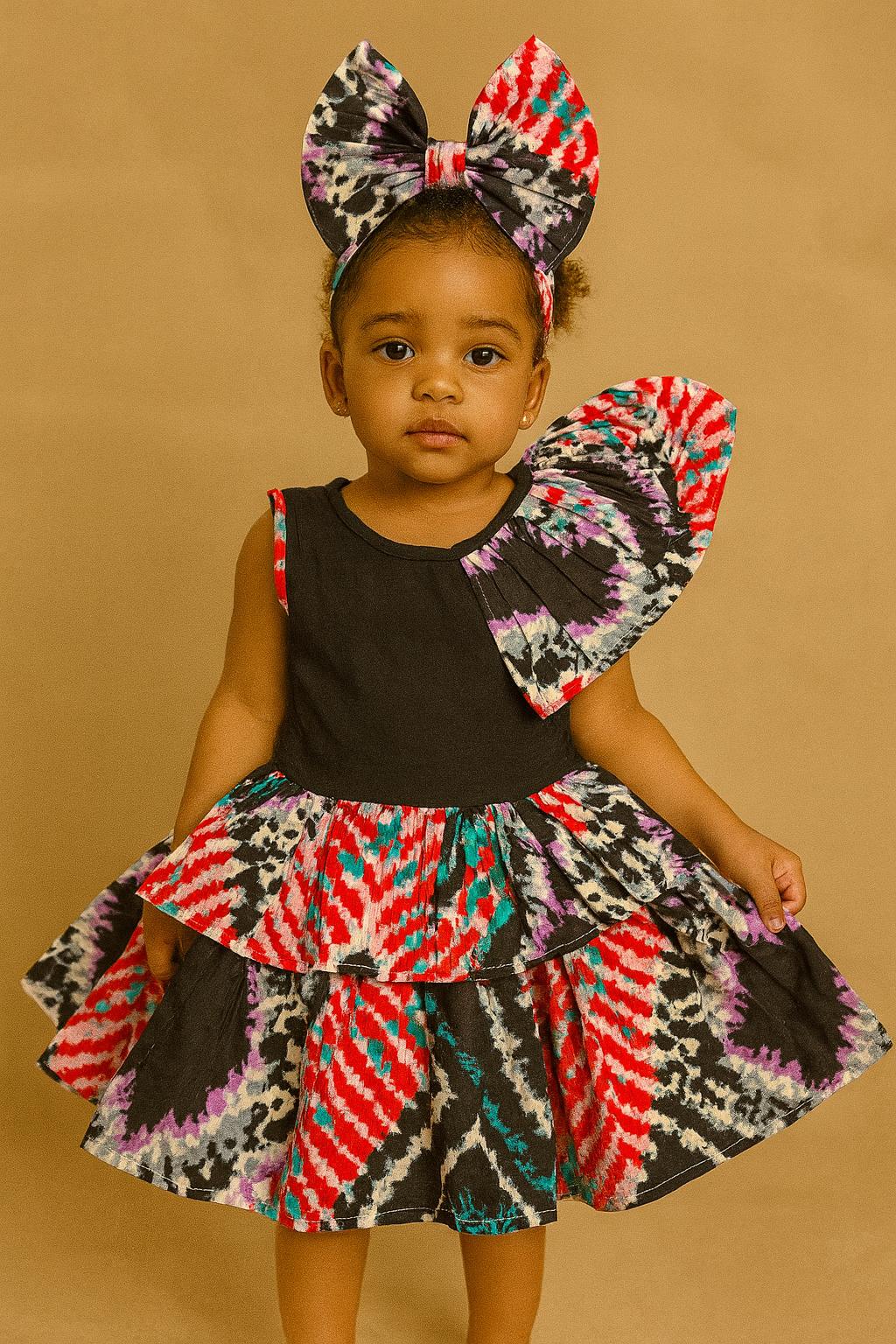Girls Ankara Dress- 02-12 Years