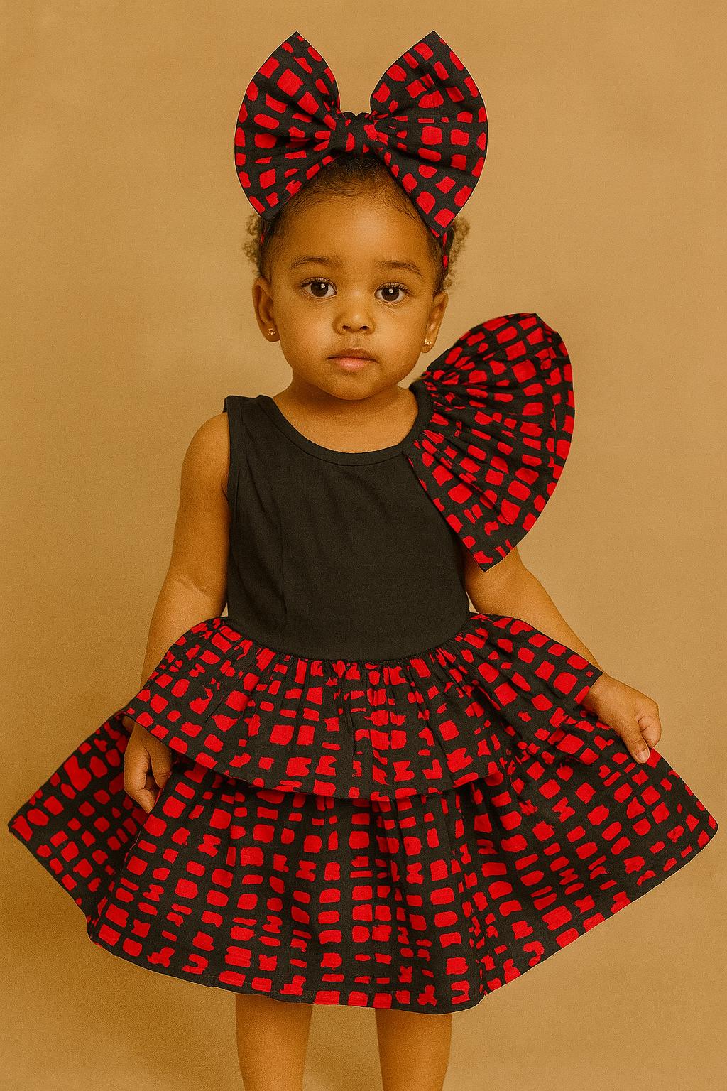 Girls Ankara Dress- 02-12 Years