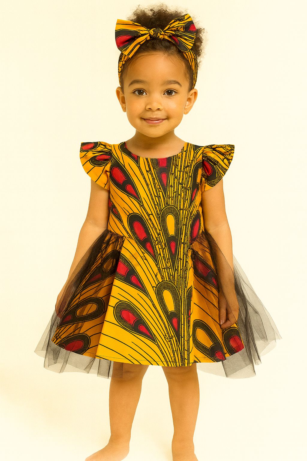 Girls Ankara Dress- 02-12 Years
