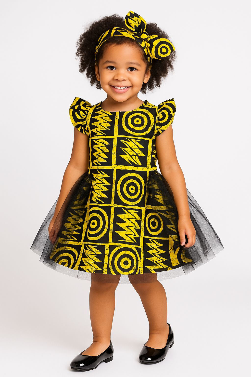 Girls Ankara Dress- 02-12 Years