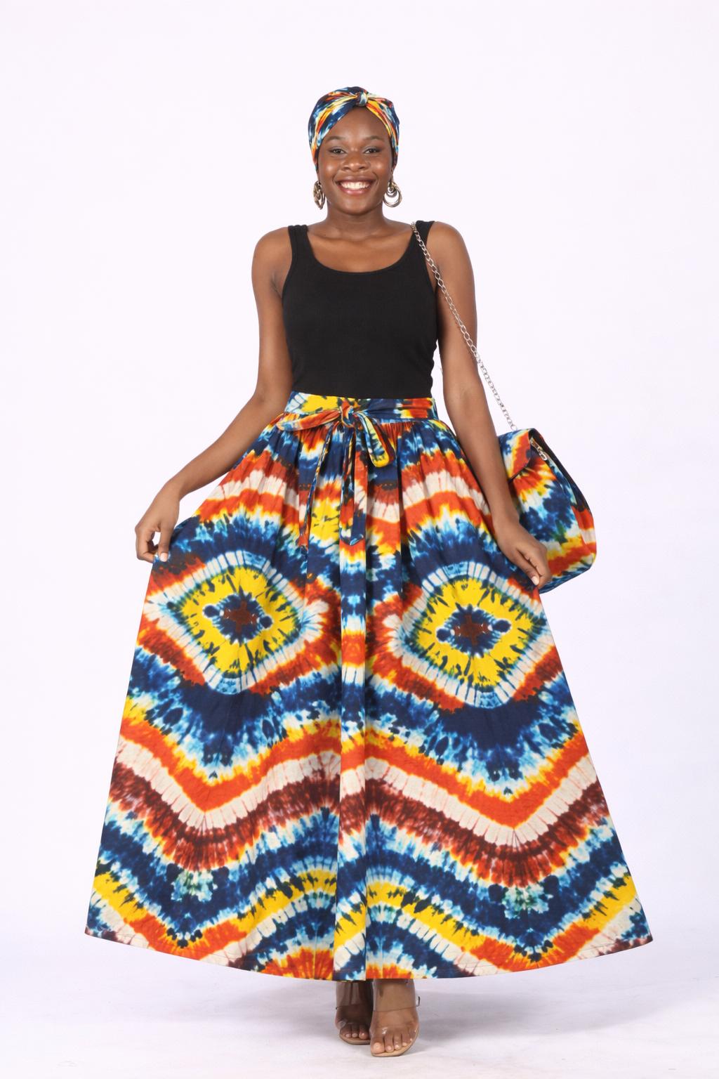 Ankara Skirt and Matching Hand Bag