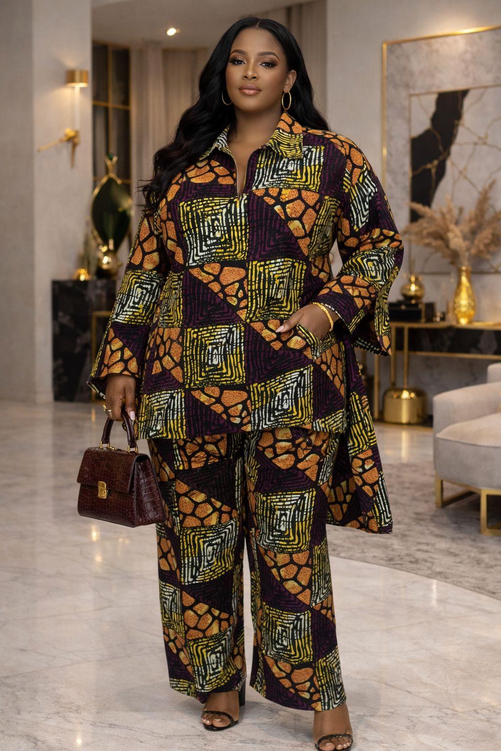 Ankara pant and top