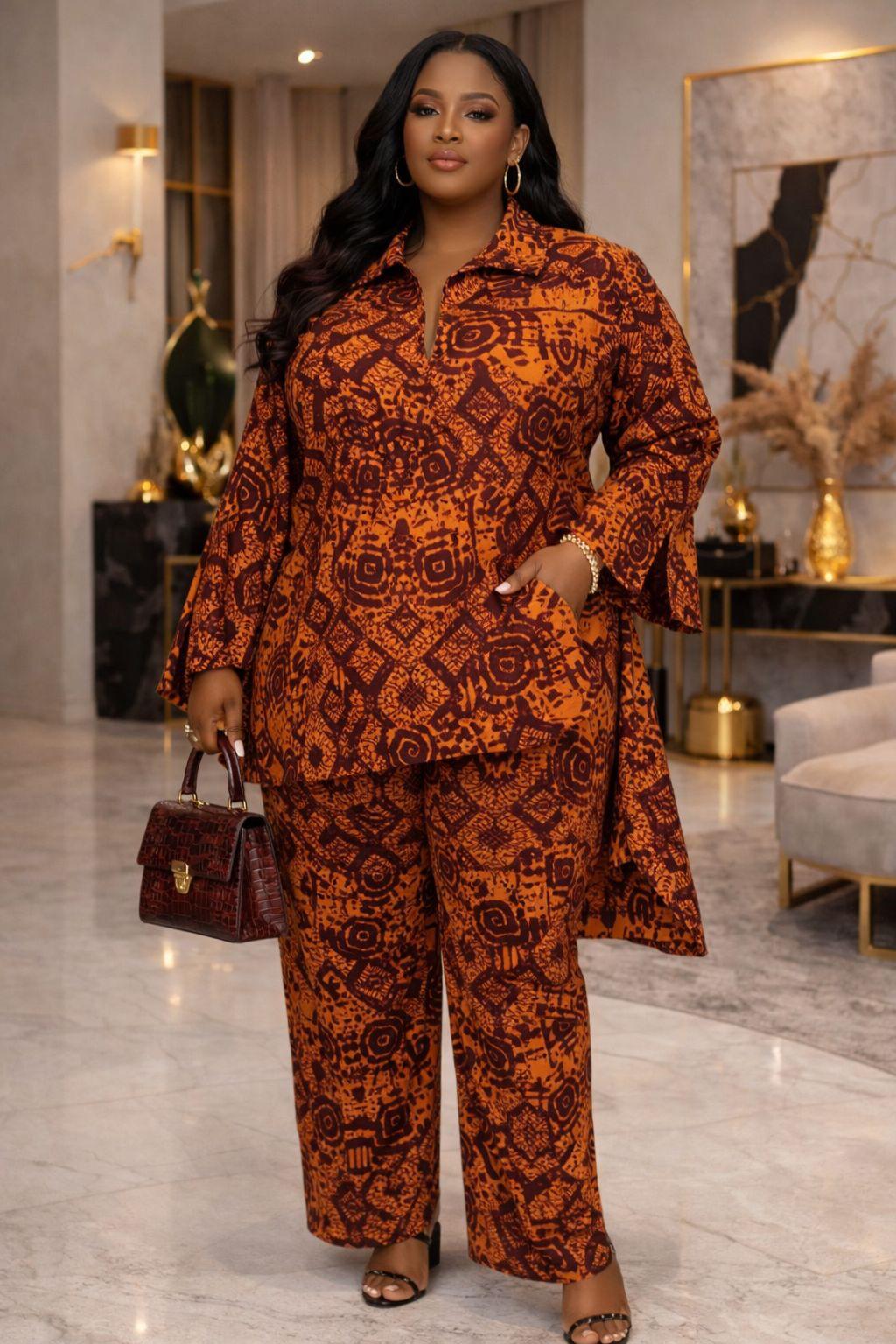 Ankara pant and top