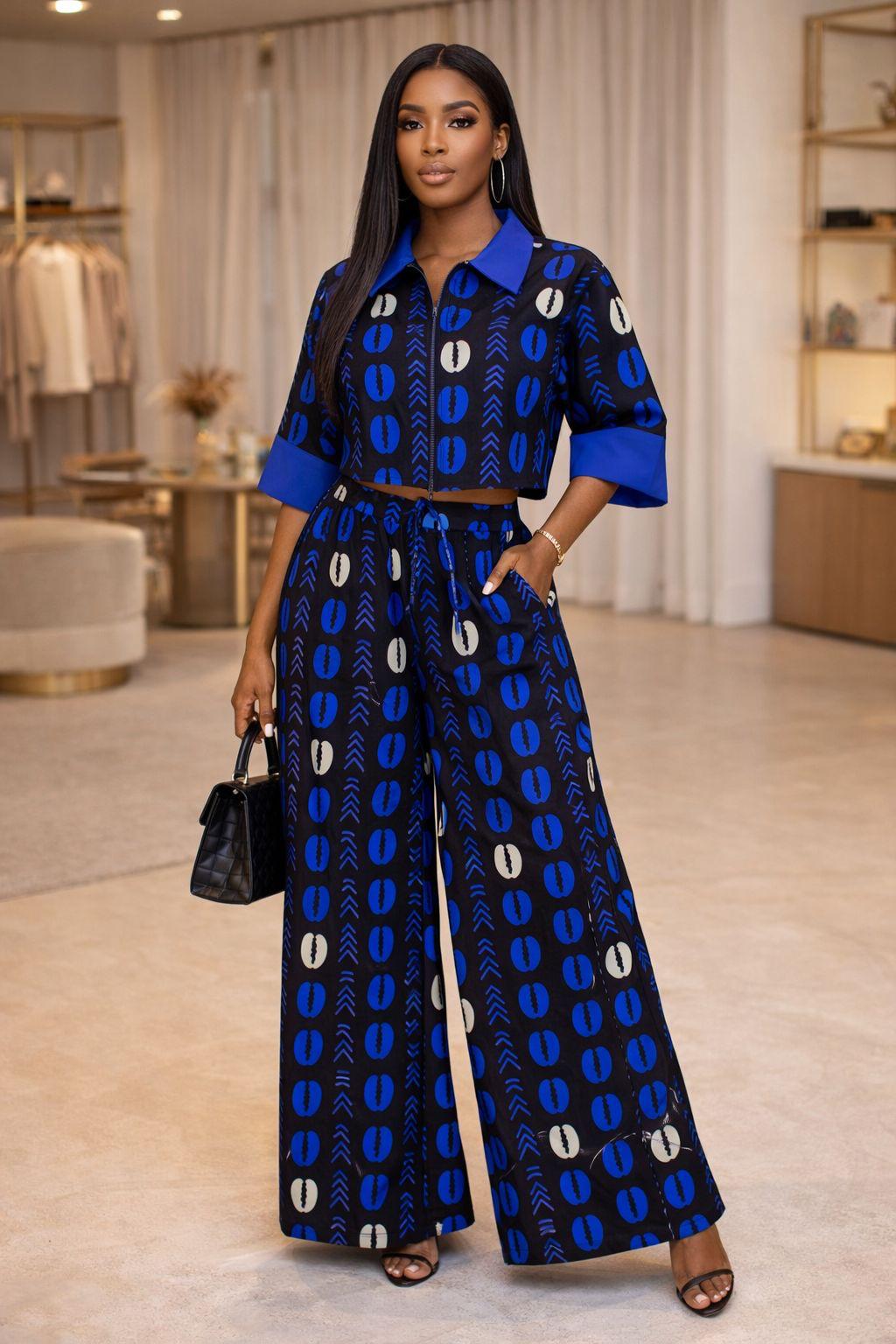 Pant and top with front  zipper