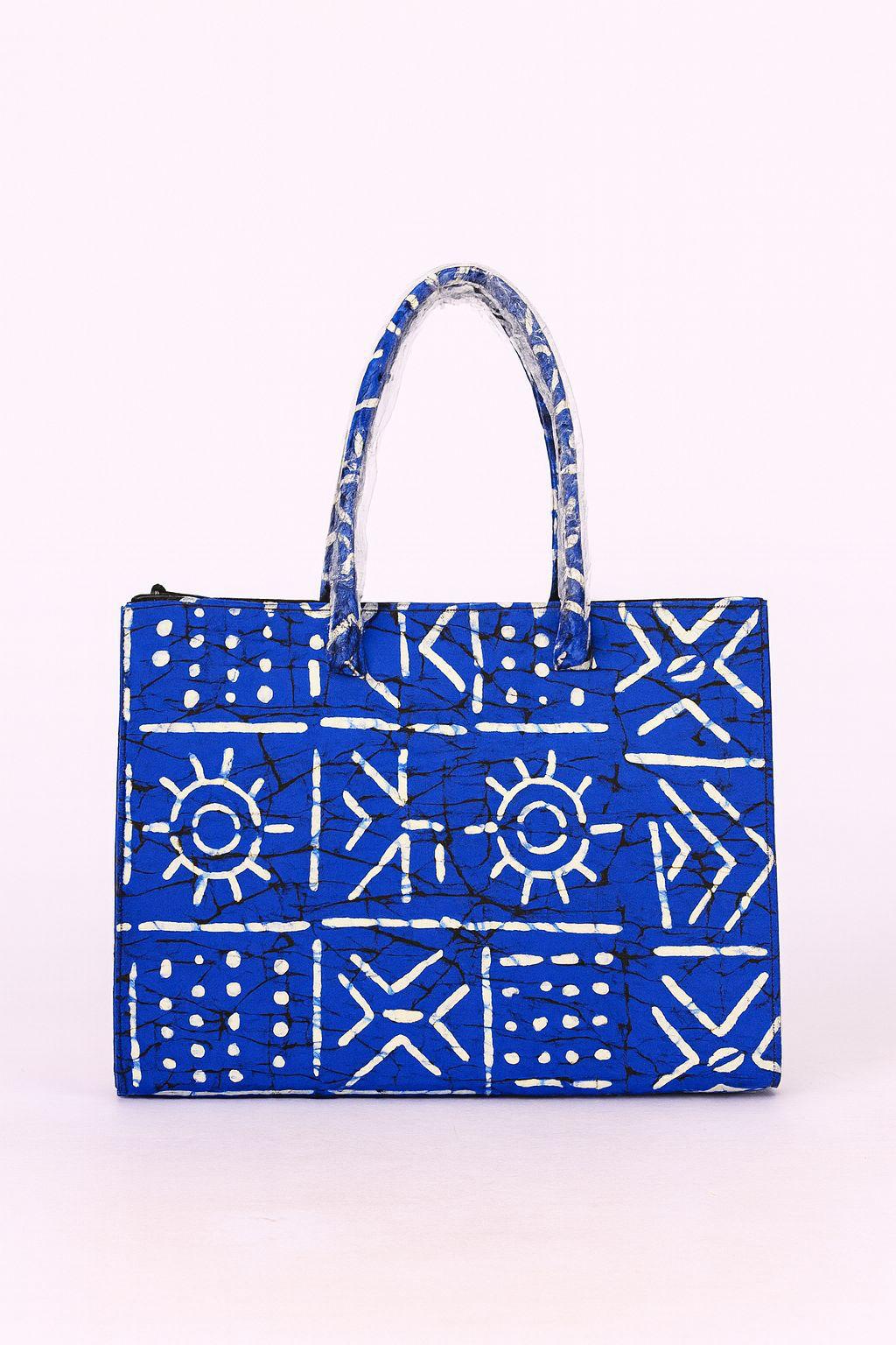 TB01-Ankara tote BAG with zipper