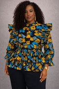 Women Ankara Boss Lady Top - KVZ810