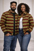Ankara Puff Bomber Jacket