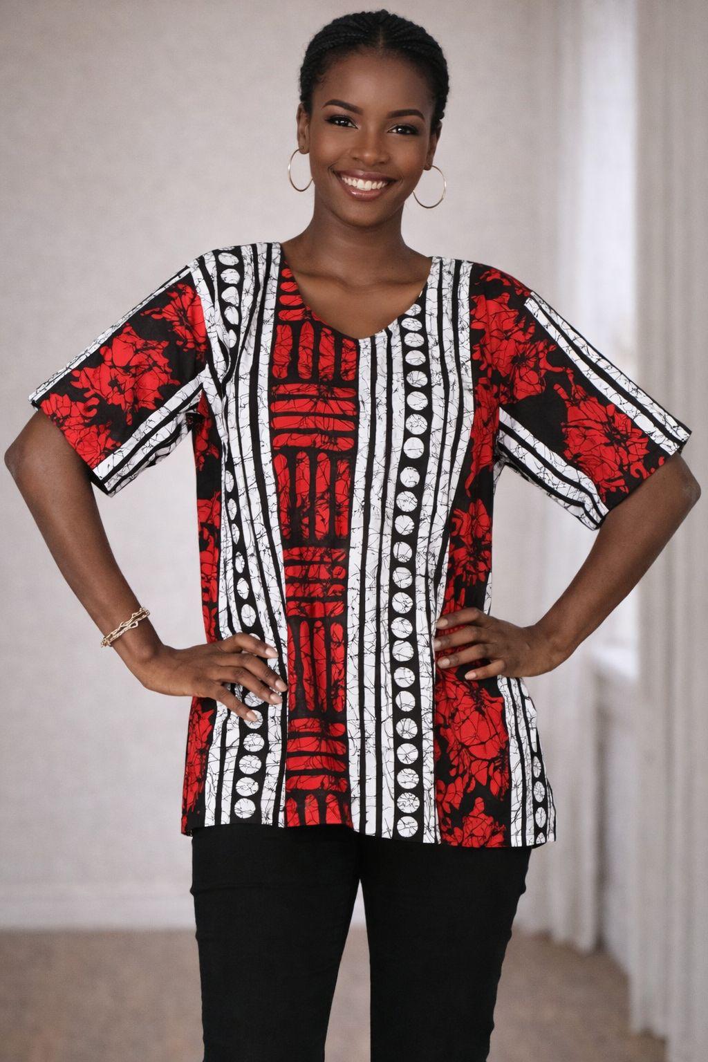 ANKARA TOP WITH HEAD WRAP