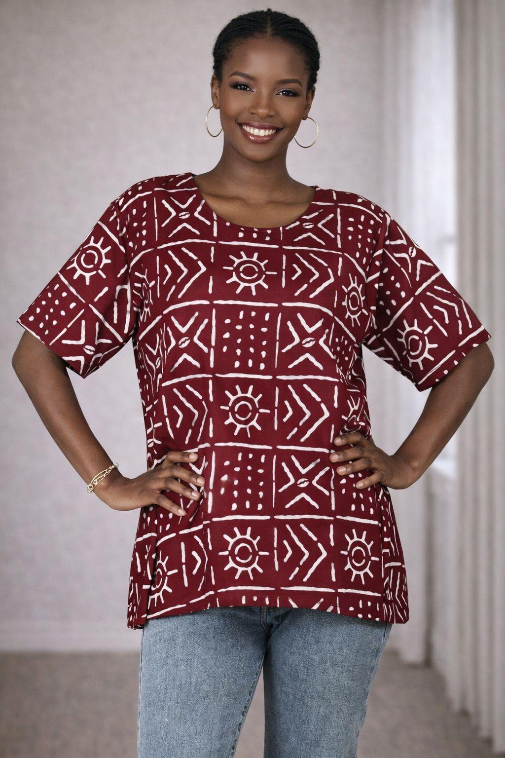 ANKARA TOP WITH HEAD WRAP