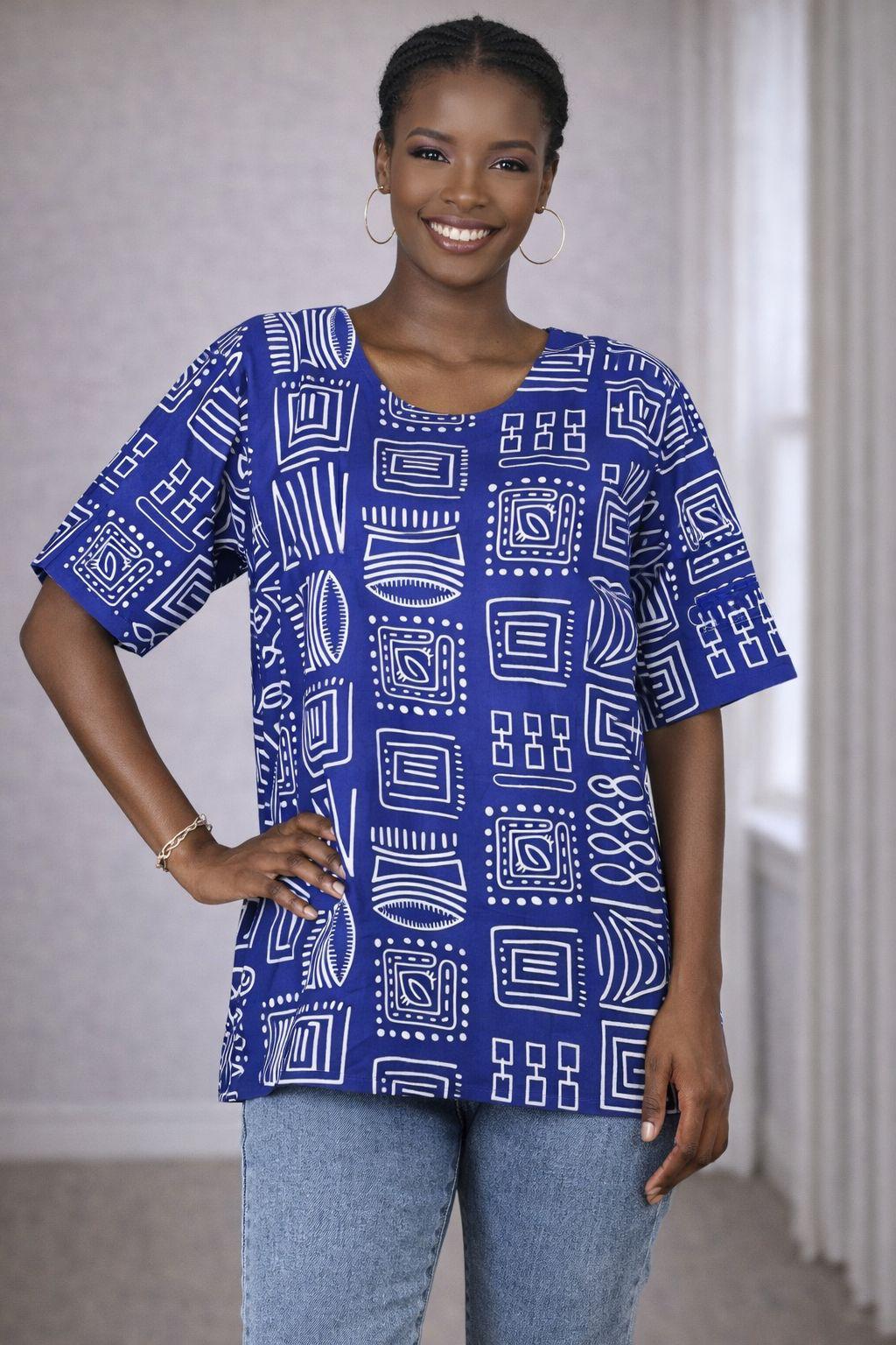 ANKARA TOP WITH HEAD WRAP