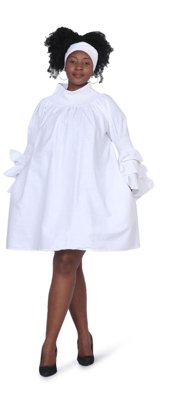 White Off-Shoulder Mini Dress: Bow Sleeves, Relaxed Fit