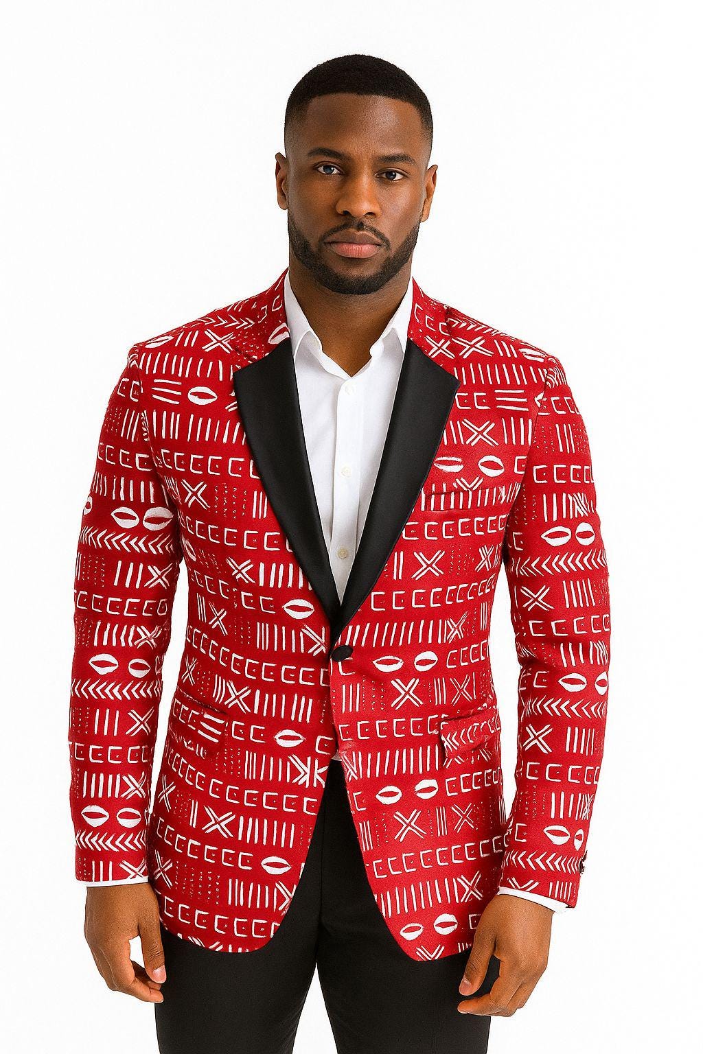African Print Blazer