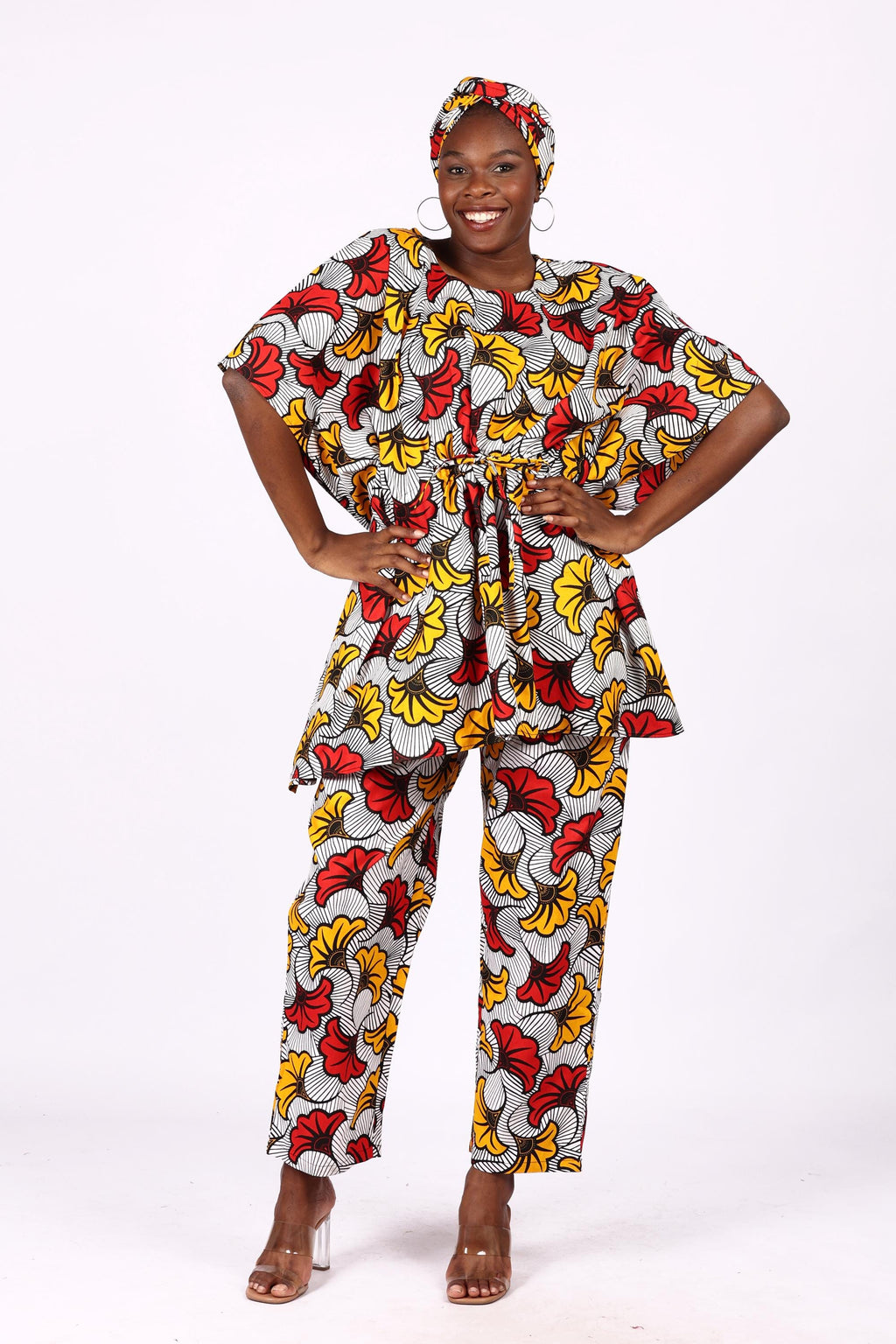 Peplum Cord Set (Top and Pant - Free Size)